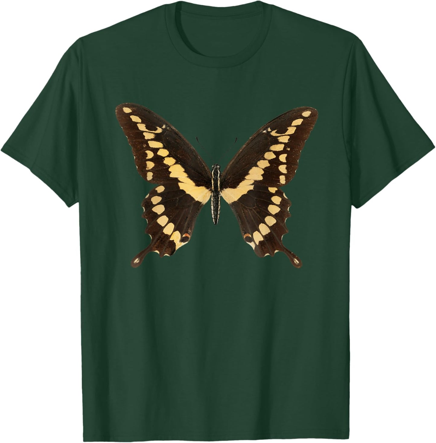 Natural Science Vintage Illustration - Swallowtail Butterfly T-Shirt - T-Shirt | Forest