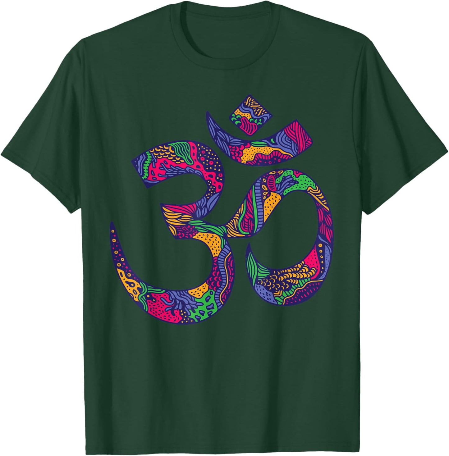 Om Symbol Namaste Aum Ohm Hindu Zen Tantra Yoga Day T-Shirt - T-Shirt | Forest