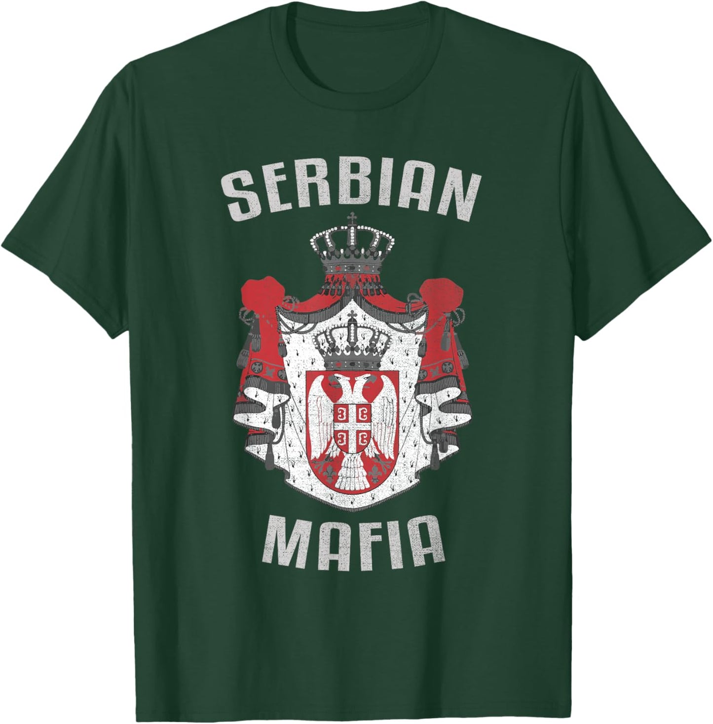 Serbian Mafia Serbia Eagle T-Shirt - T-Shirt | Forest