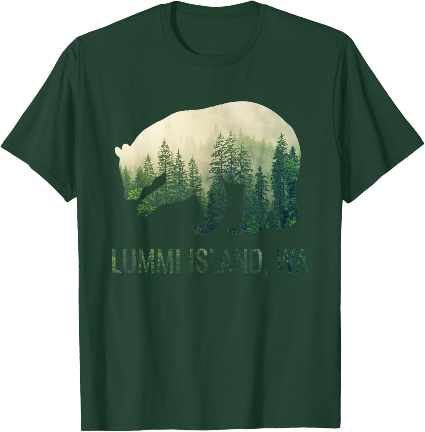 Lummi Island Bear State Of Washington Pacific NW Wildlife T-Shirt - T-Shirt | Forest