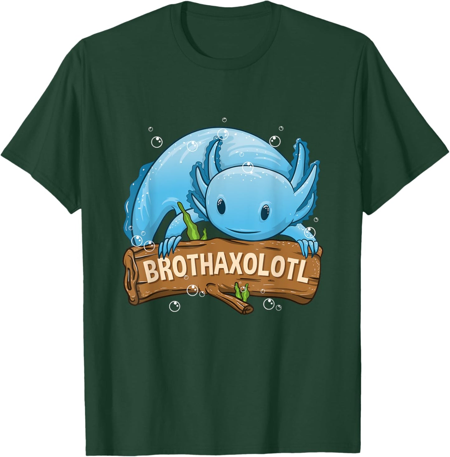 Brothaxolotl Brother Axolotl Boys Kids T-Shirt - T-Shirt | Forest