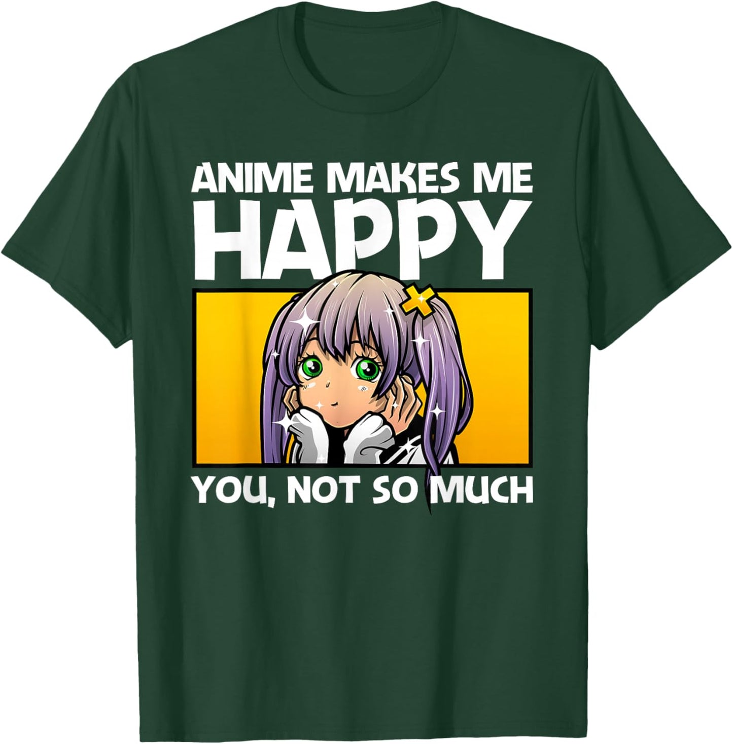 Anime Art Teen Girls Men Anime Merch Anime Lovers Small T-Shirt - T-Shirt | Forest