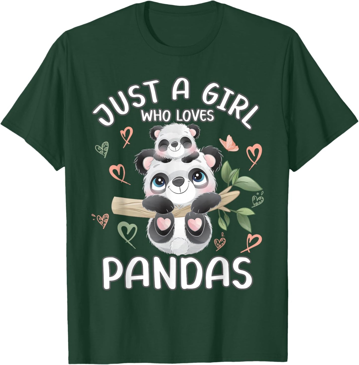 Just A Girl Who Loves Pandas for Teen Girls Panda Mommy T-Shirt - T-Shirt | Forest
