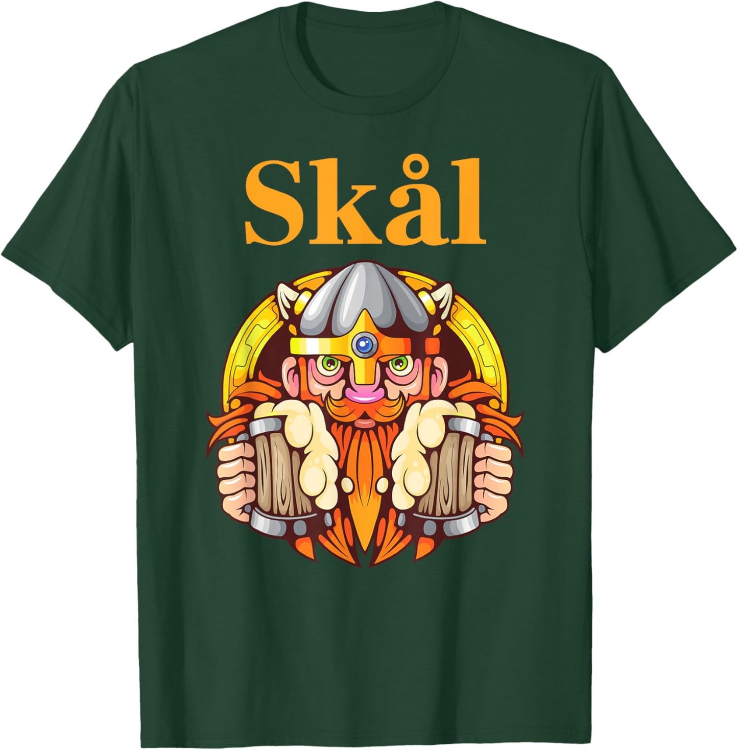 Beer gifts from Sweden Norway Skål T-Shirt - T-Shirt | Forest