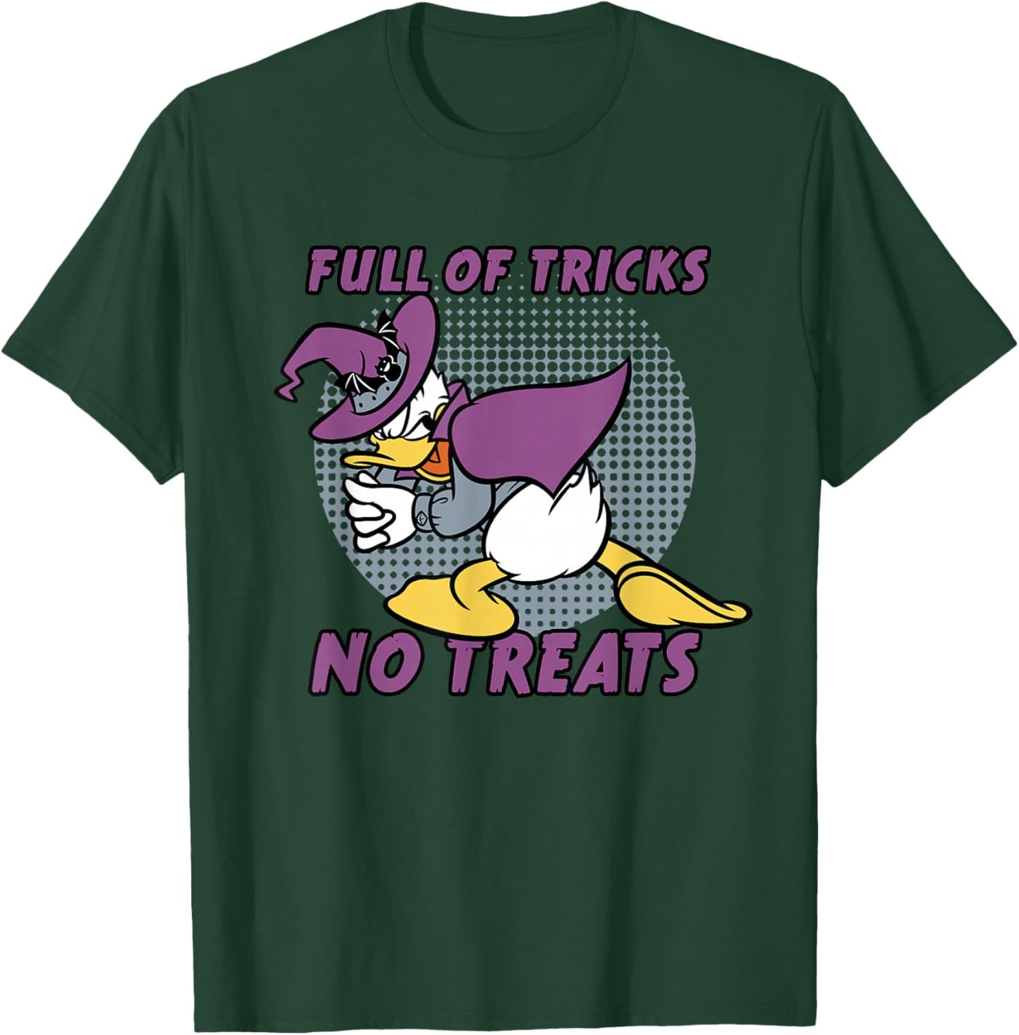 Disney Donald Duck Full of Tricks No Treats 80s Halloween T-Shirt - T-Shirt | Forest