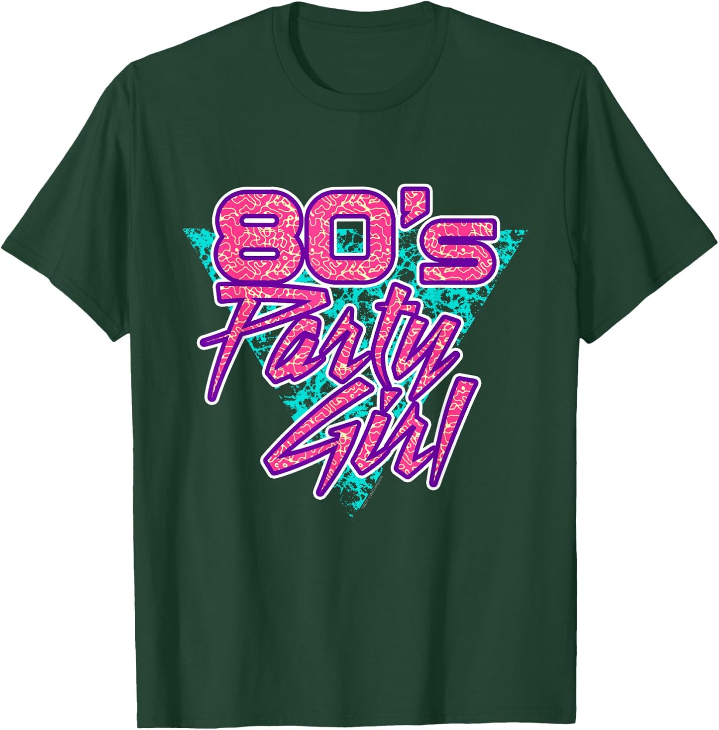 80s Party Girl 1980s Retro T-Shirt - T-Shirt | Forest
