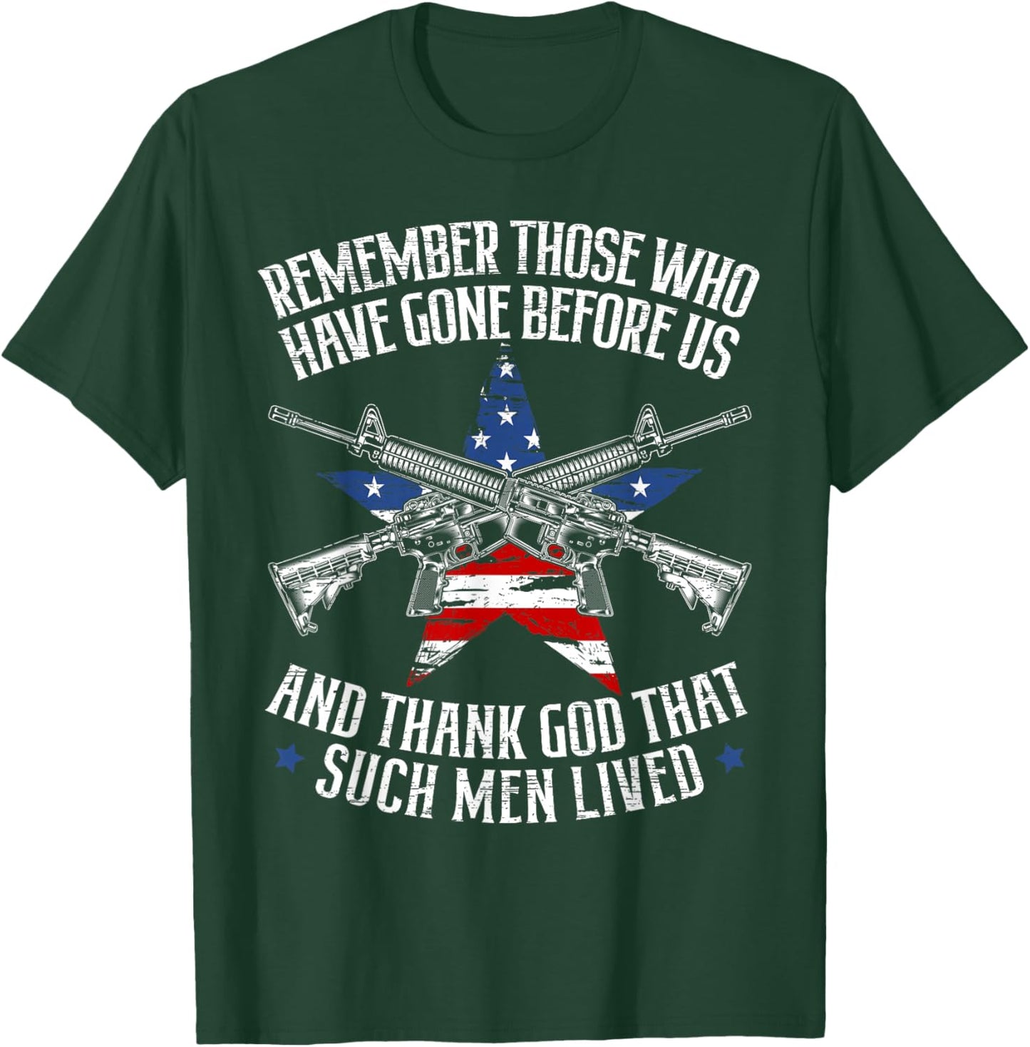 Remember The Fallen Soldiers USA Flag American Memorial Day T-Shirt - T-Shirt | Forest