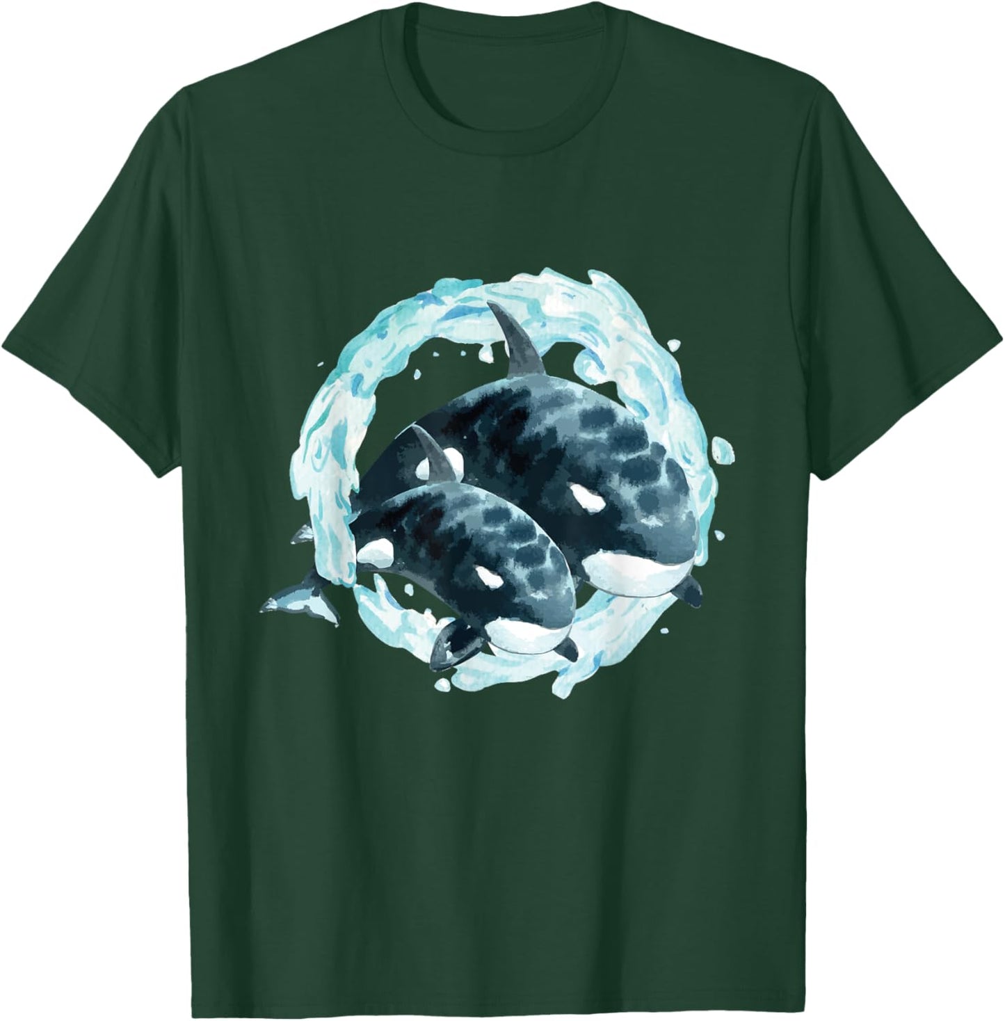Whale Lover Art - Whales Marine Biologist Wildlife T-Shirt - T-Shirt | Forest