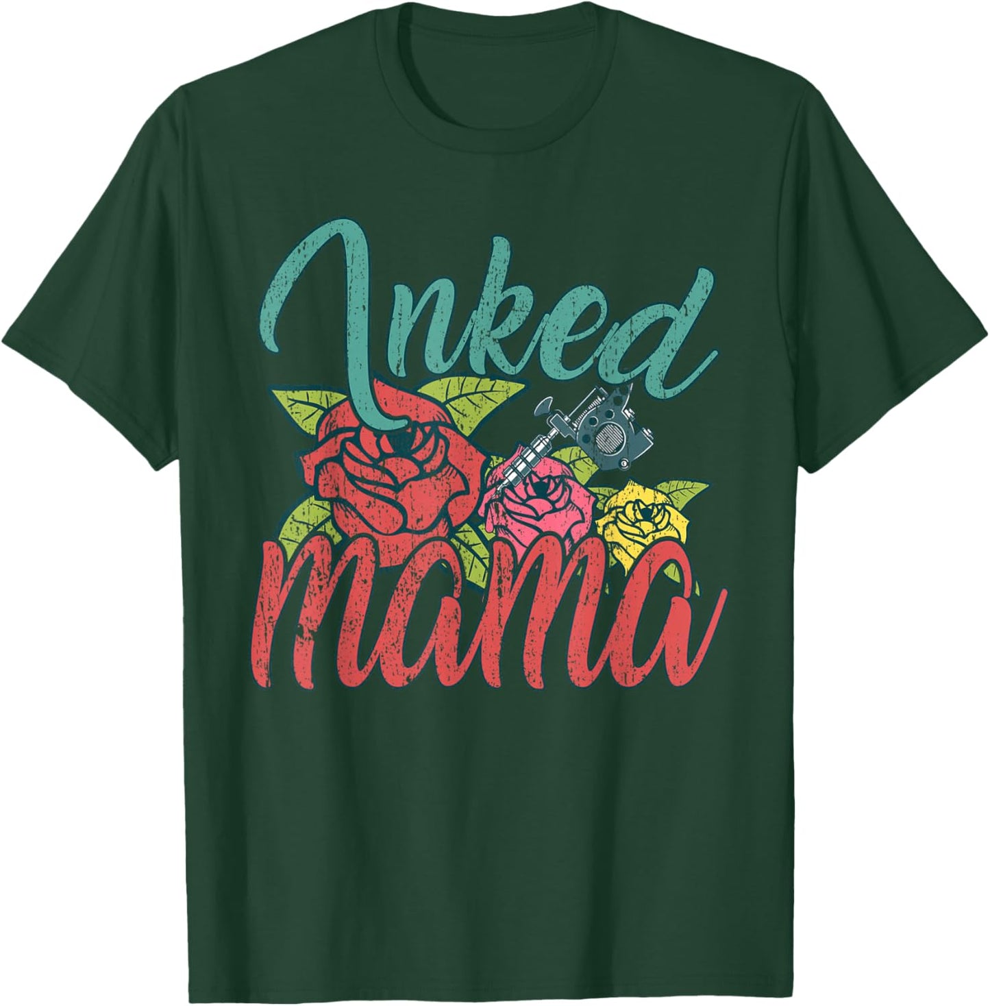 Tattooed Women Design for Tattooed Mom Inked Mama T-Shirt - T-Shirt | Forest