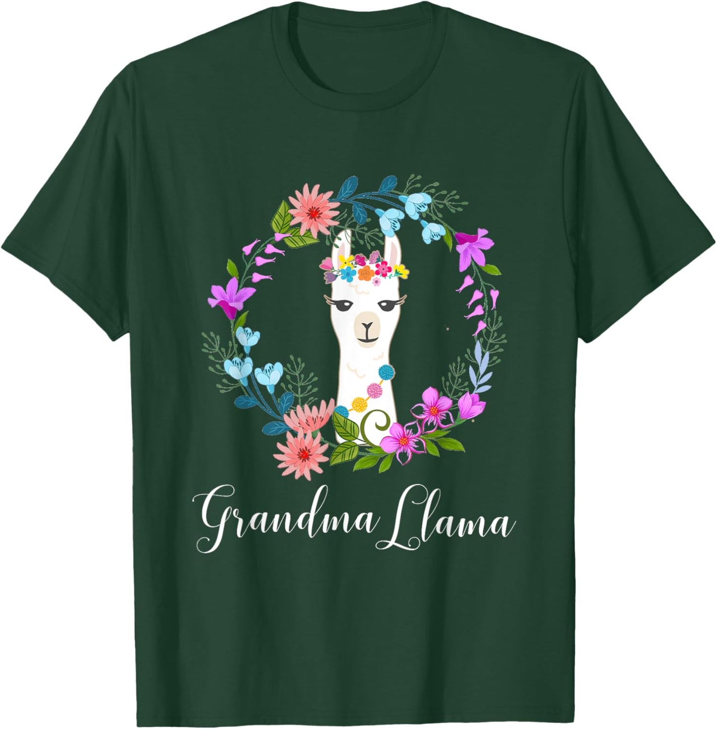 Cute Grandma Llama for Alpaca fans T-Shirt - T-Shirt | Forest