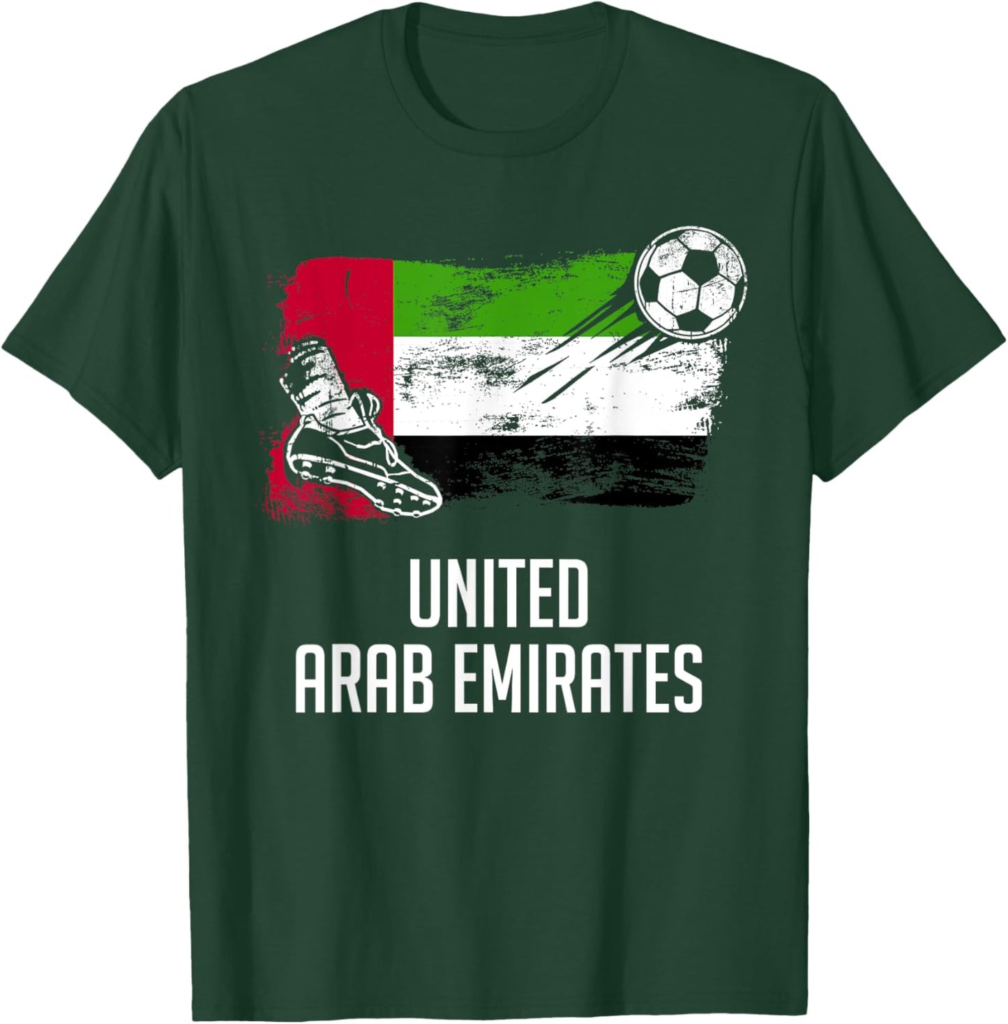 United Arab Emirates Flag Jersey Emirati Soccer Team T-Shirt - T-Shirt | Forest