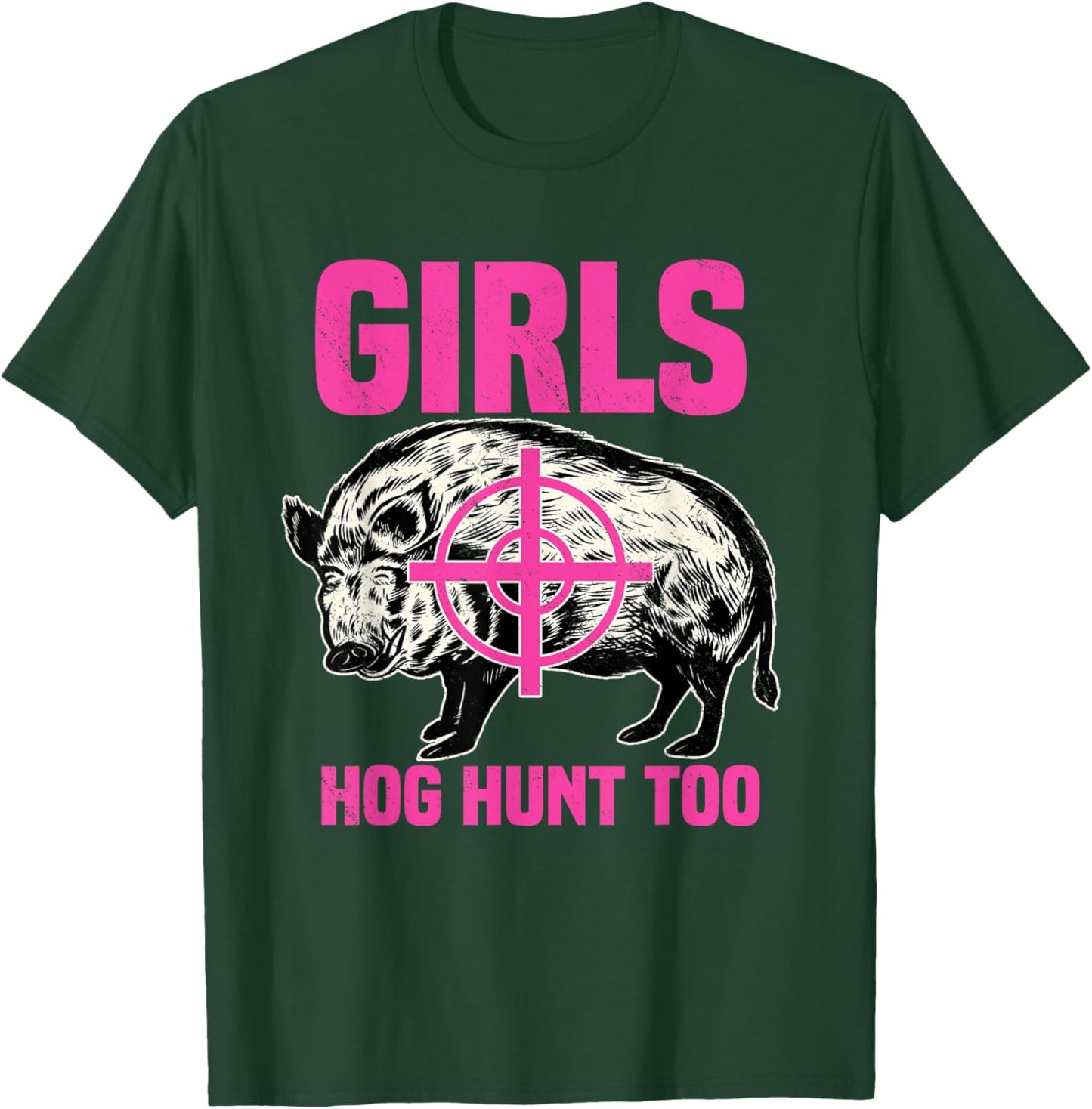 Hog Hunting Boar Pig Hunter Huntsman T-Shirt - T-Shirt | Forest