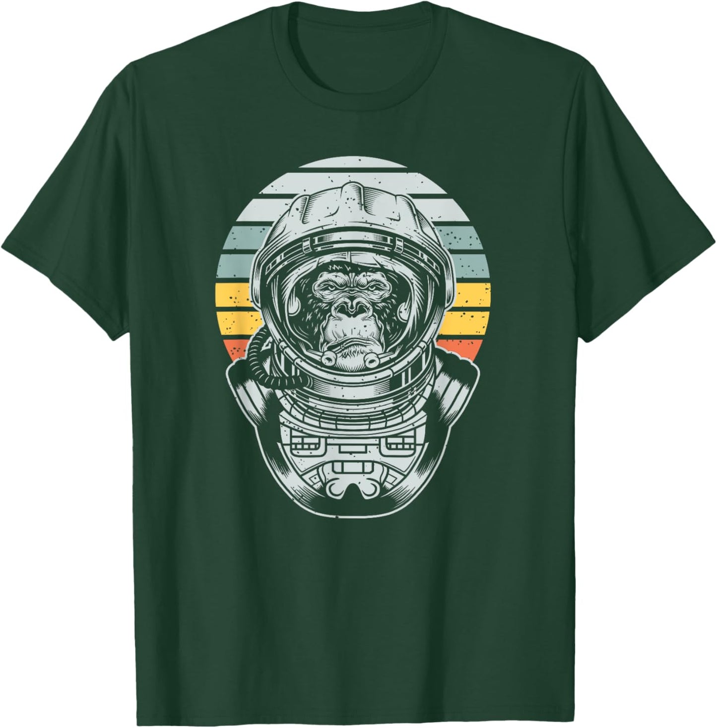 Retro Astronaut Space Monkey T-Shirt - T-Shirt | Forest