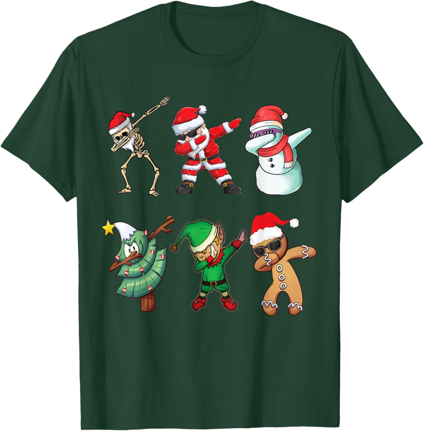 Funny Dapping santa Elf Friends Christmas Kids gingerbread T-Shirt - T-Shirt | Forest