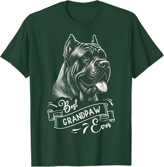 Best Grandpaw Ever Cane Corso Corsi Dog Grandpa T-Shirt - T-Shirt | Forest