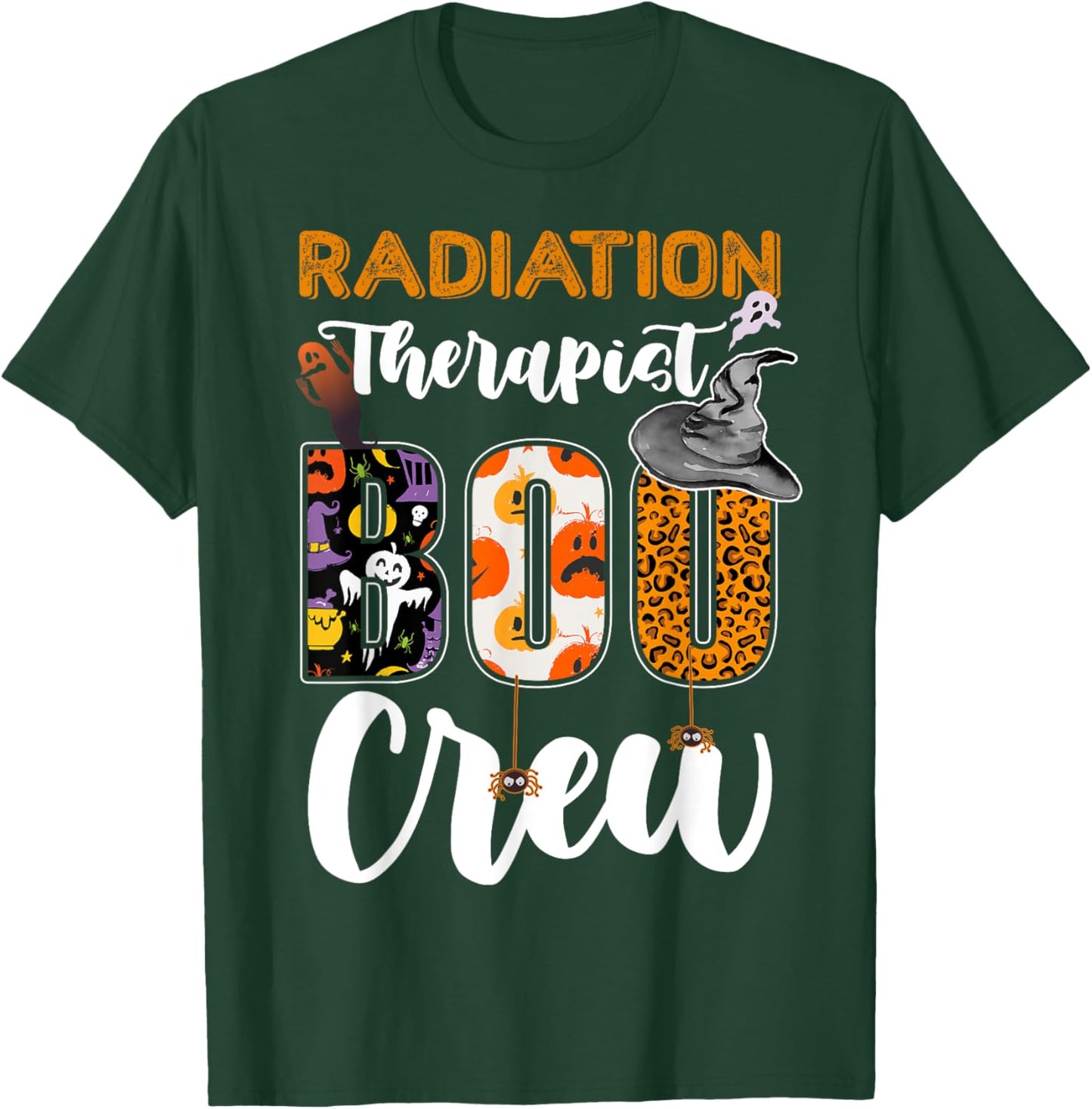 Radiation Therapist Boo Crew Ghost Therapy Halloween Match T-Shirt - T-Shirt | Forest