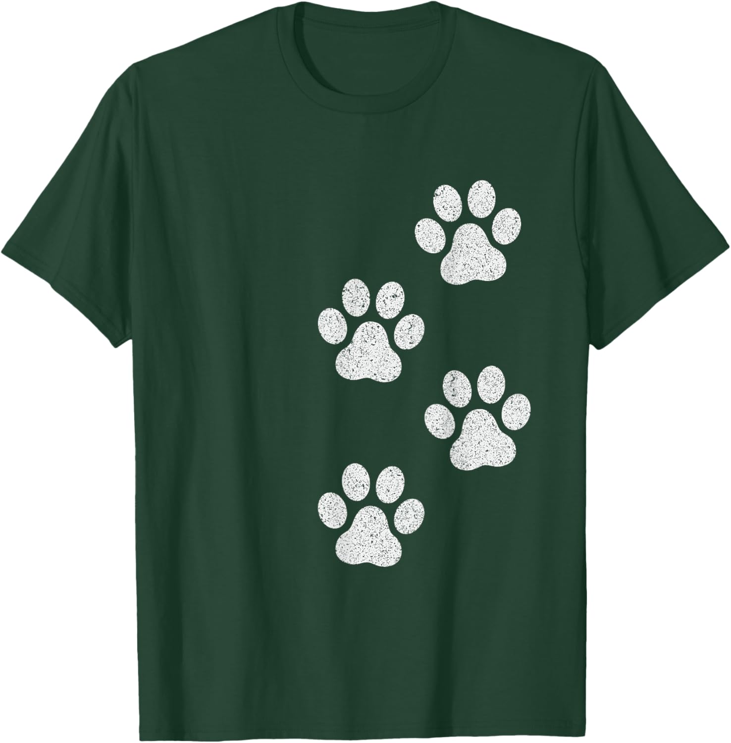 Paw Print Dog Cat Pet Lover T-Shirt - T-Shirt | Forest