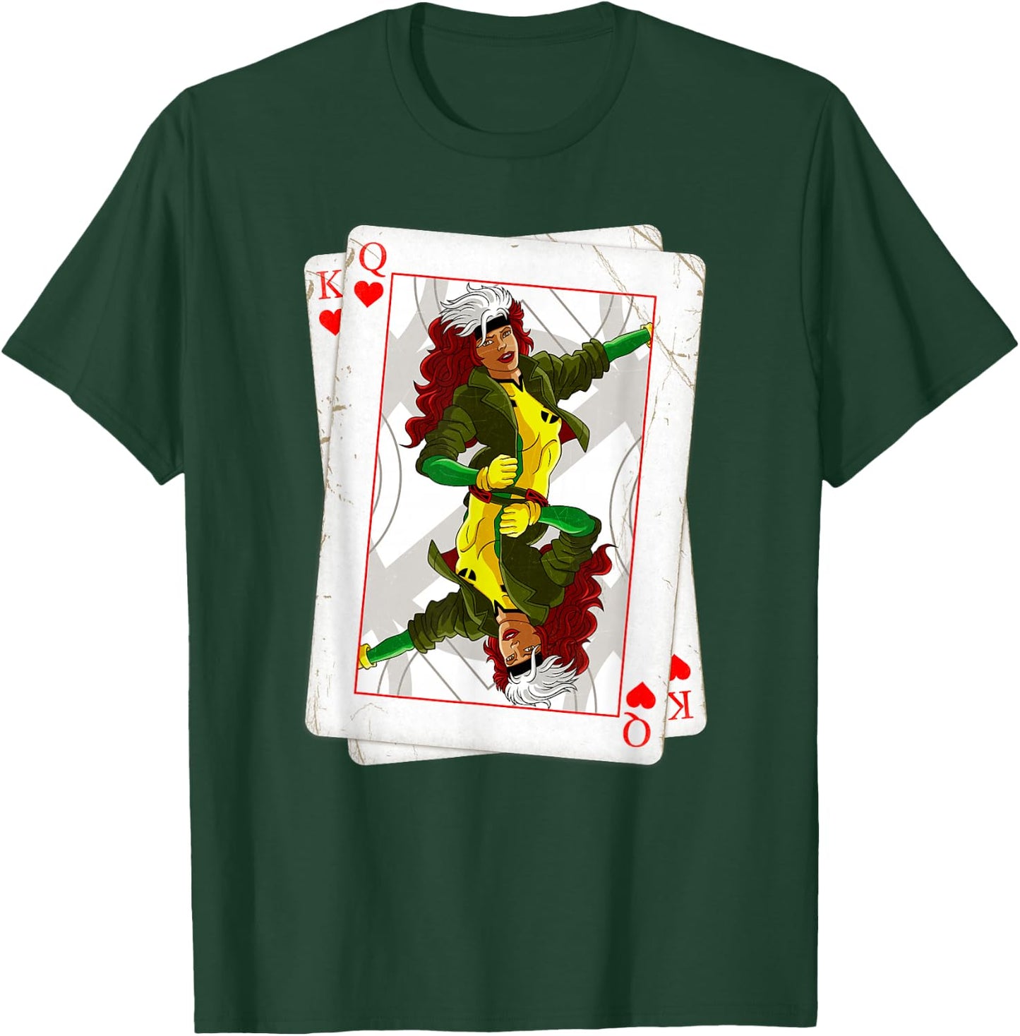 Marvel X-Men Rogue Playing Card 90s T-Shirt - T-Shirt | Forest