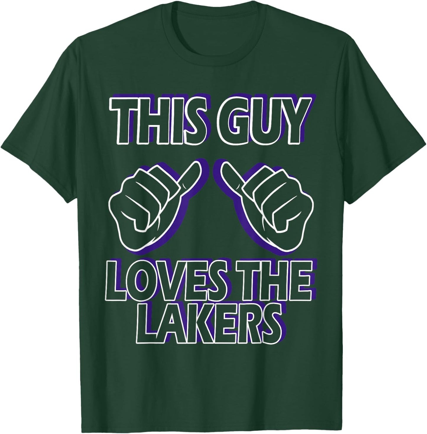 Funny - This Guy Loves The Lakers T-Shirt - T-Shirt | Forest