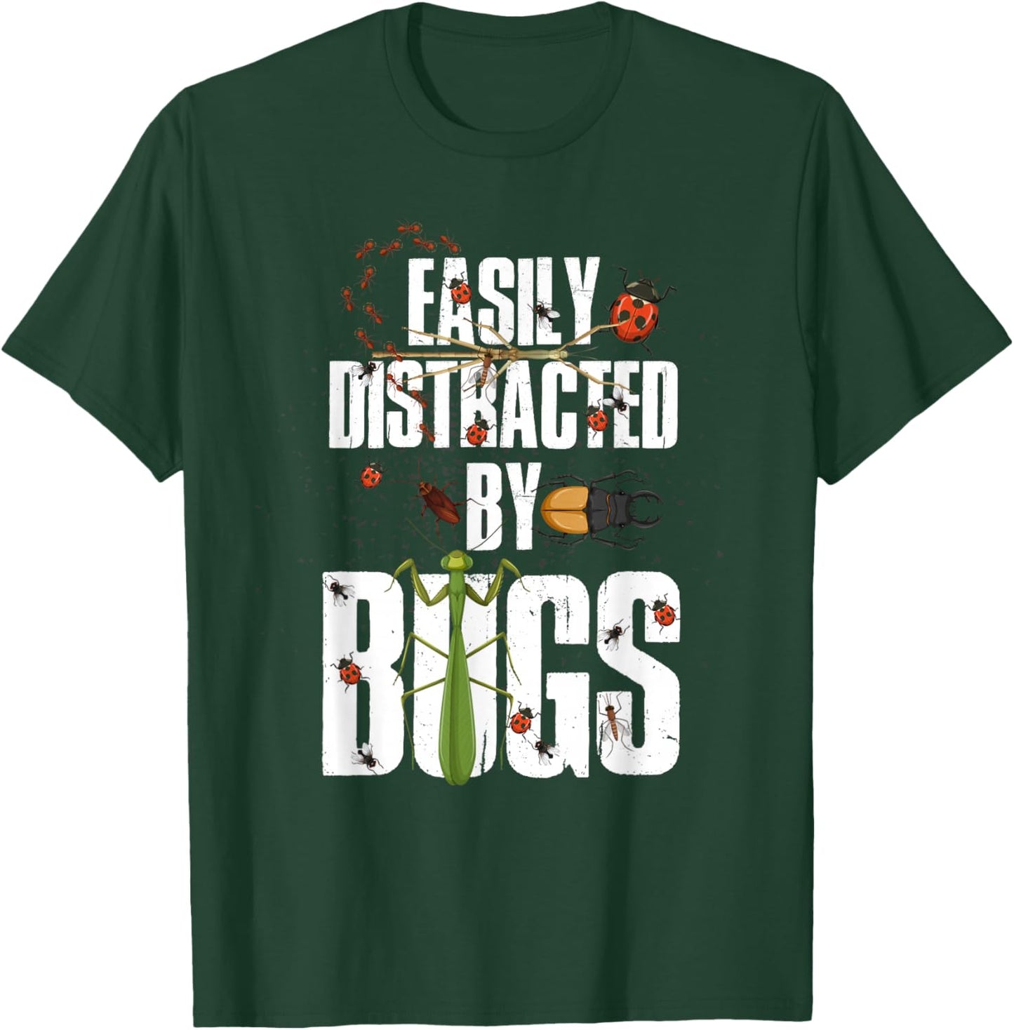 Insect Collector Entomologist Biology Funny Beetle T-Shirt - T-Shirt | Forest