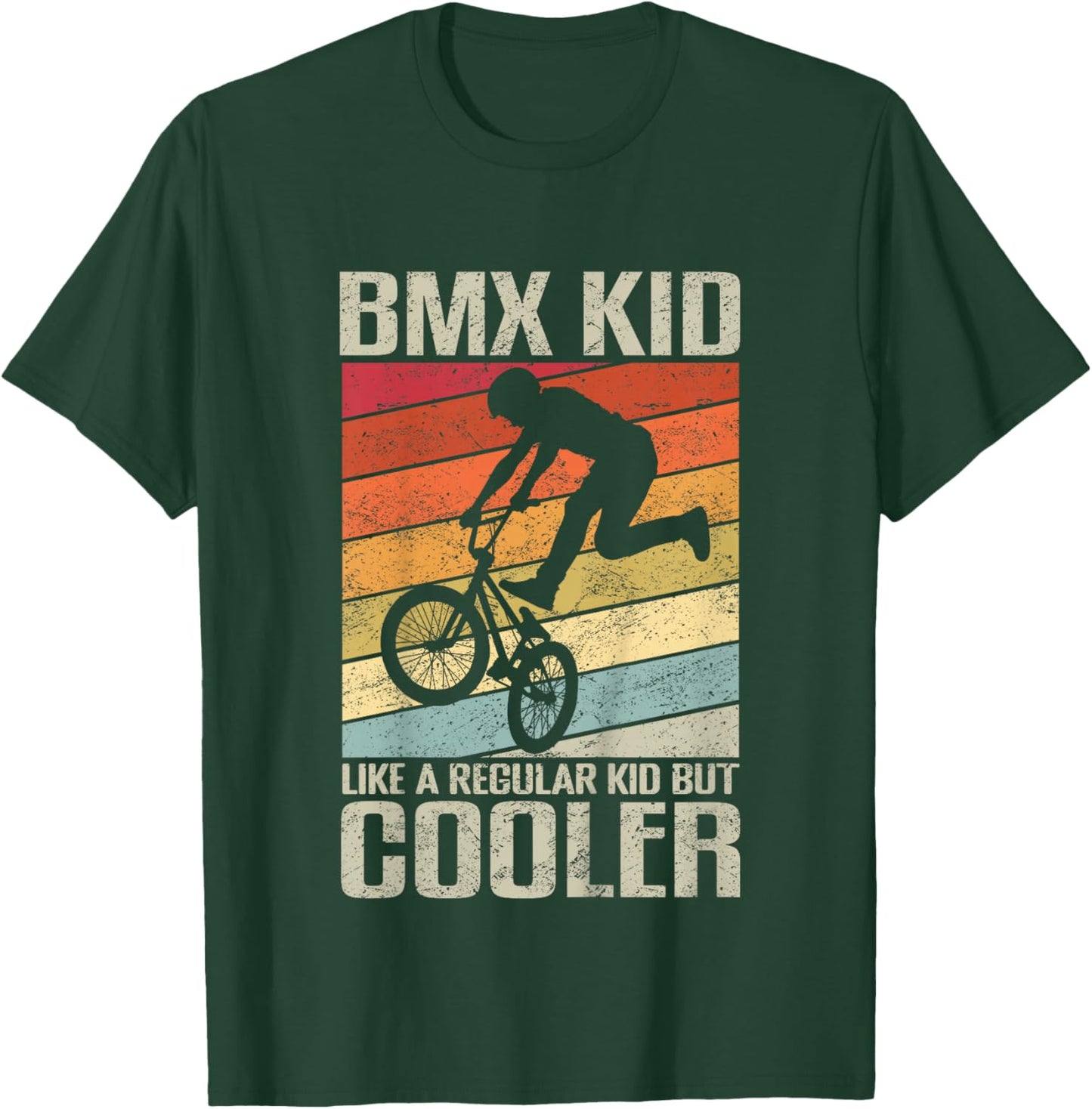Kids BMX Gift BMX Shirt for Kids & Bikes BMX Stunt T-Shirt - T-Shirt | Forest