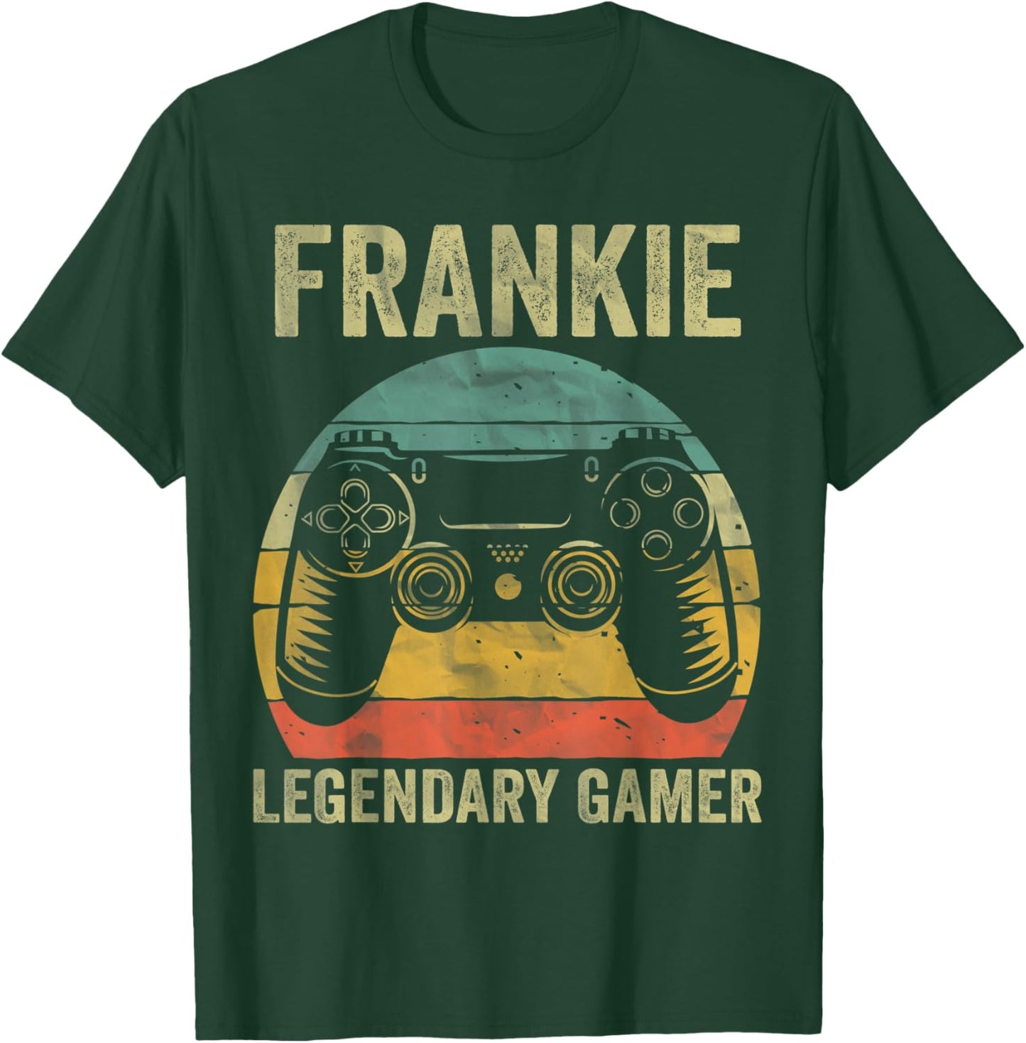 Personalized Legendary Gamer Shirt Frankie Name Video Gamer T-Shirt - T-Shirt | Forest