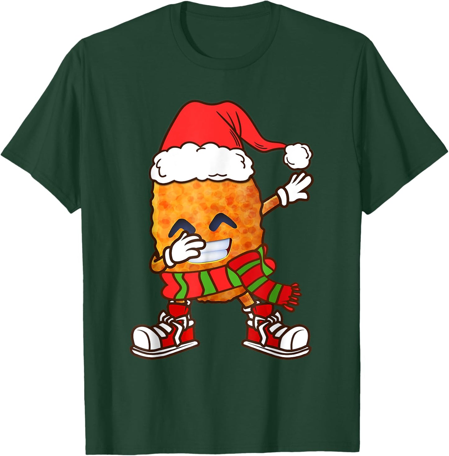 Dabbing Chicken Nuggets Christmas Kids Boys Men Dab Xmas T-Shirt - T-Shirt | Forest