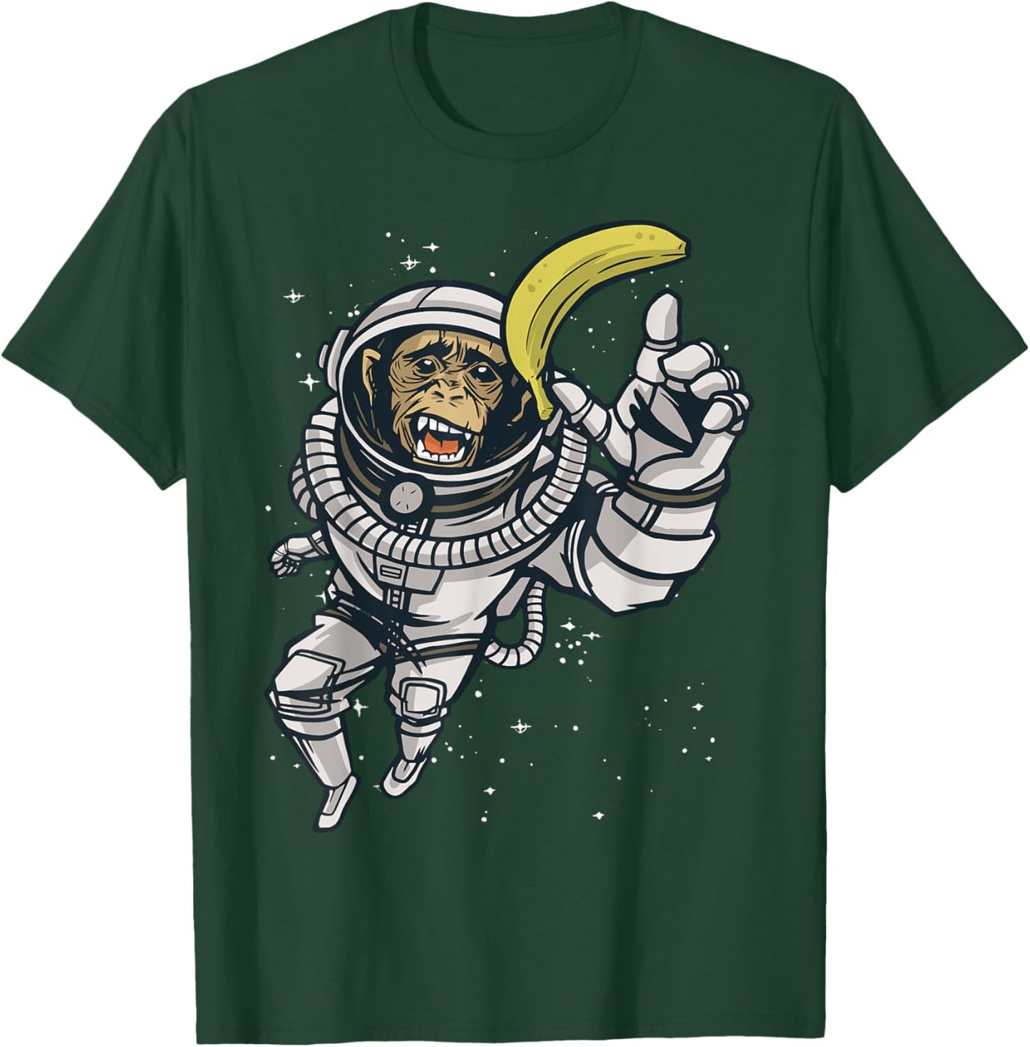 Astronaut Monkey - Space Travel T-Shirt - T-Shirt | Forest
