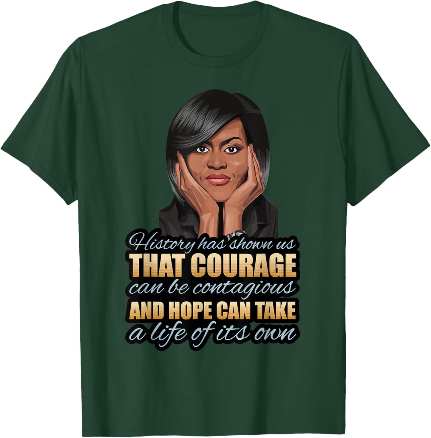 Black History Month Michelle Obama President's Day Women T-Shirt - T-Shirt | Forest