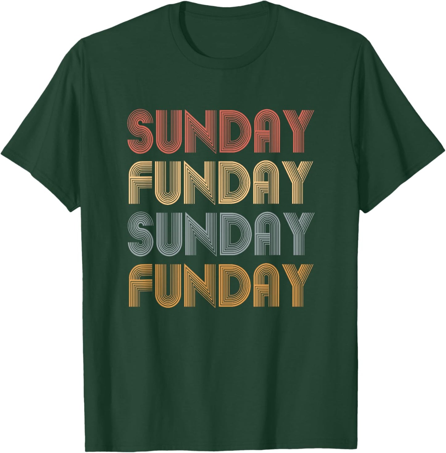 Vintage Sunday Funday T-Shirt - T-Shirt | Forest