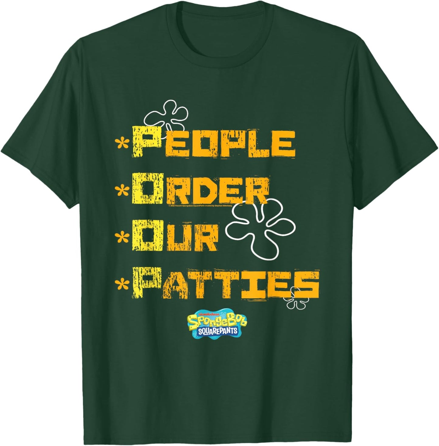 SpongeBob SquarePants People Order Our Patties T-Shirt - T-Shirt | Forest