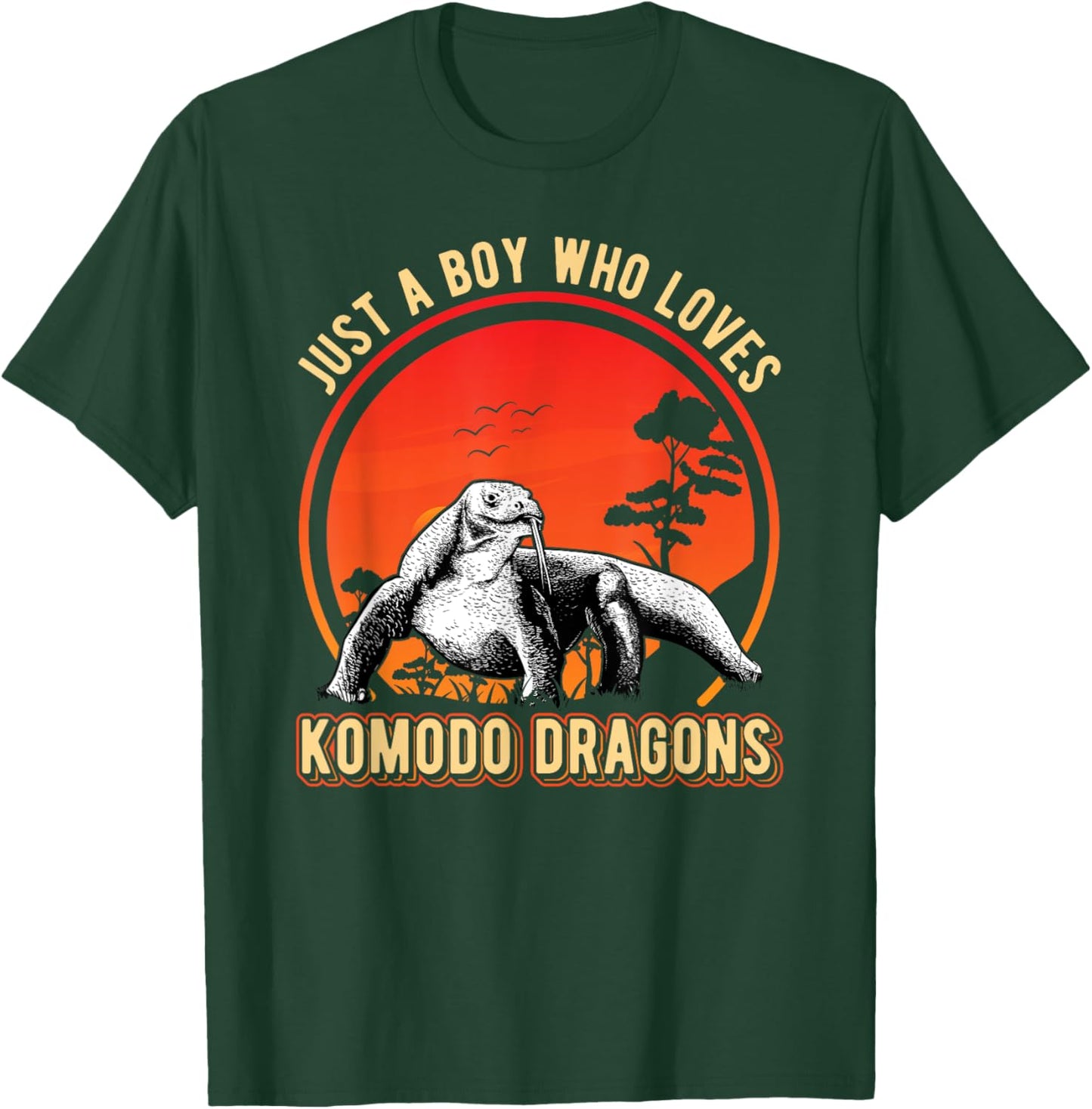 Just a Boy who loves Komodo Dragons Komodo Dragons T-Shirt - T-Shirt | Forest
