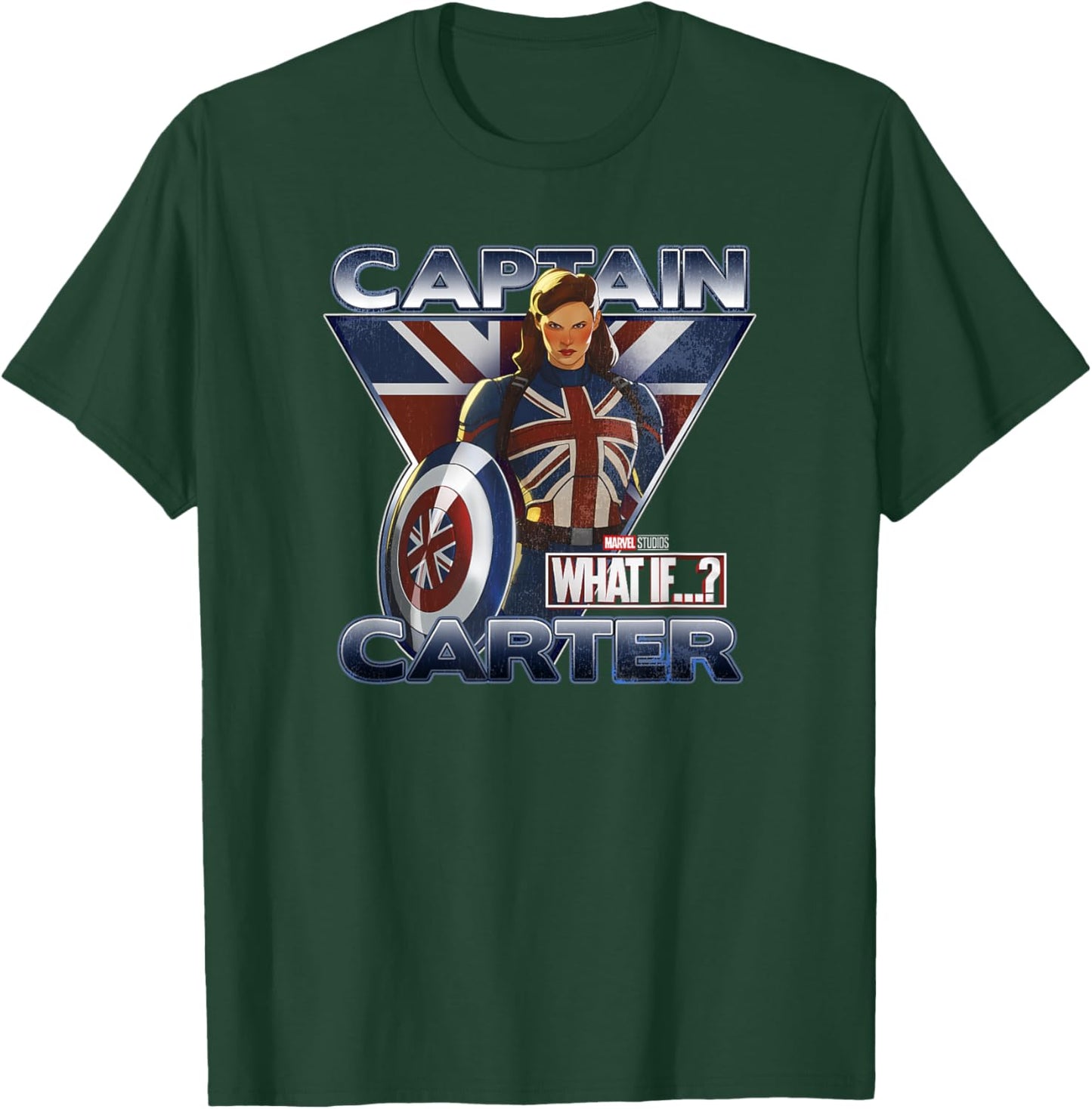 Marvel What If Captain Carter British Poster T-Shirt - T-Shirt | Forest