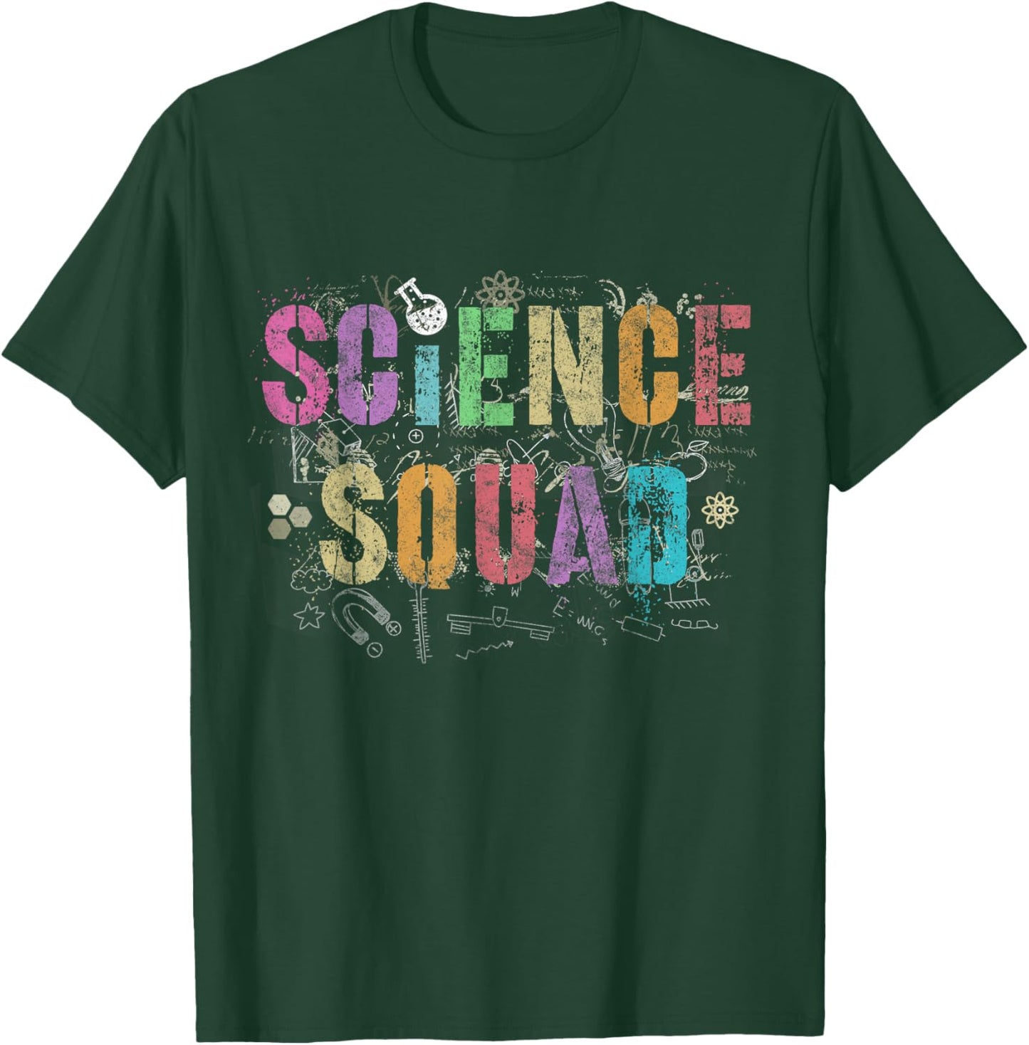 Vintage SCIENCE SQUAD Teacher Student Crew Technology Team Women Kids T-Shirt - T-Shirt | Forest