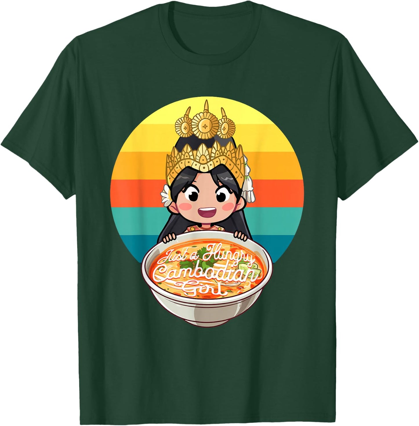 Khmer Cambodian Traditional Apsara Dancer Reamker Design T-Shirt - T-Shirt | Forest