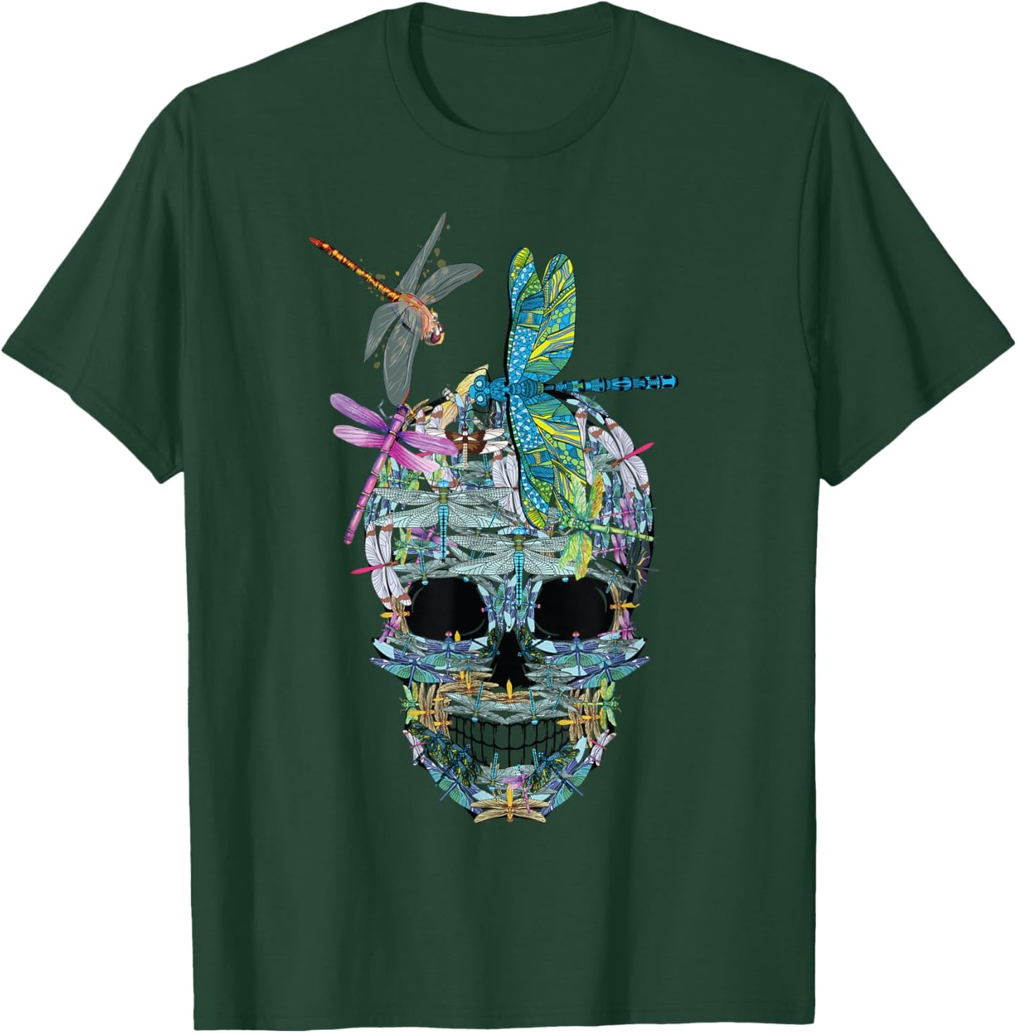 Matching Family dragonflies Skull Costume Halloween funny T-Shirt - T-Shirt | Forest