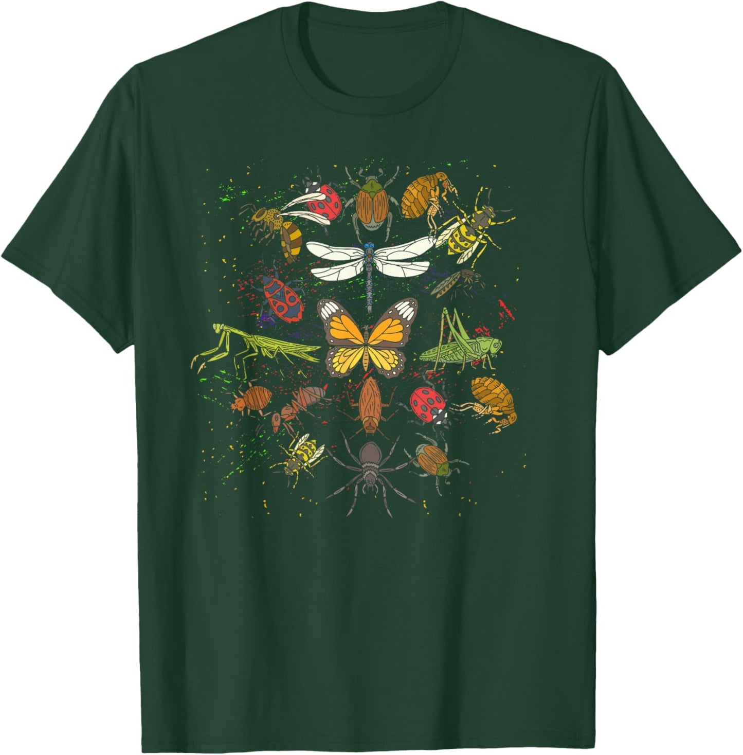 Entomology Insect Collection Biology Nature Beetle T-Shirt - T-Shirt | Forest