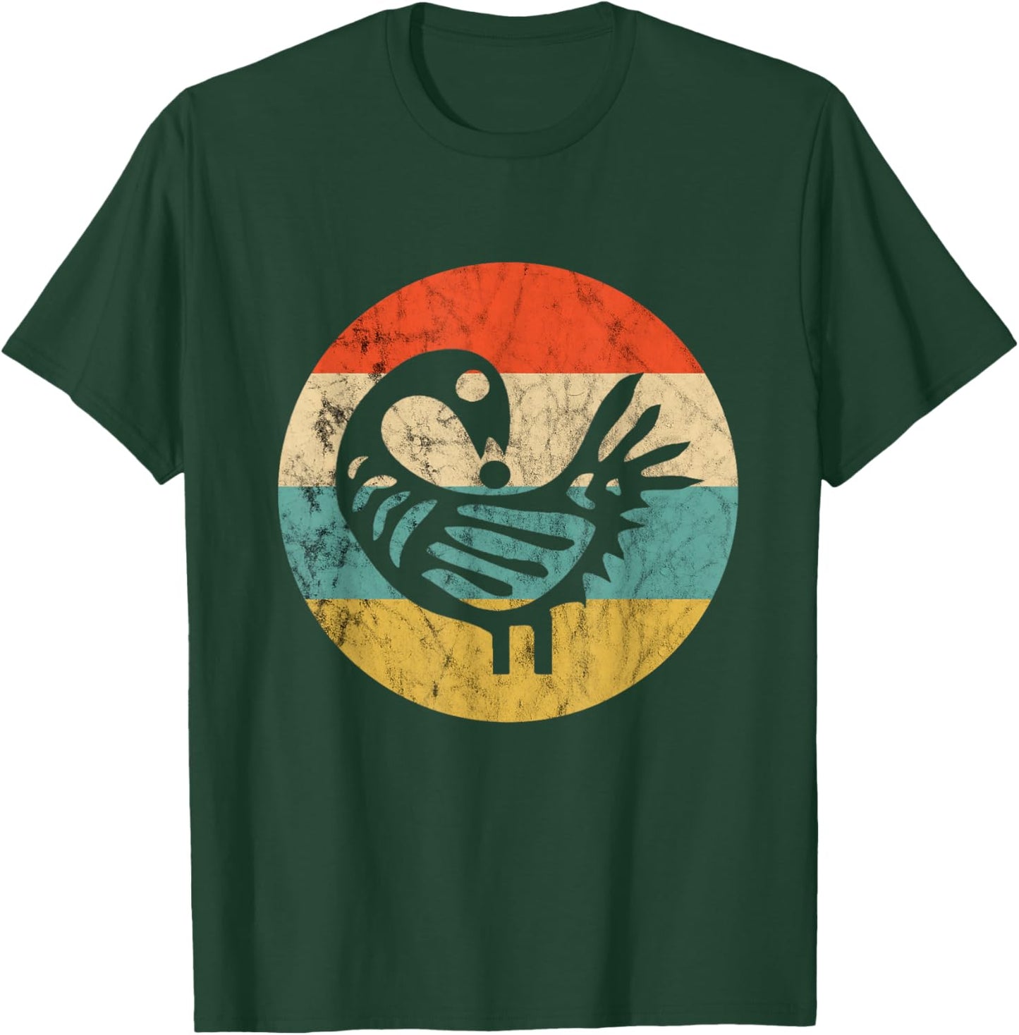 Sankofa Retro Vintage Learn From The Past African Bird T-Shirt - T-Shirt | Forest