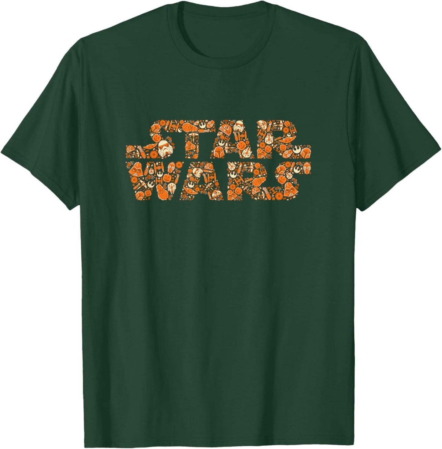 Star Wars Pumpkins in the Galaxy Halloween Logo T-Shirt - T-Shirt | Forest
