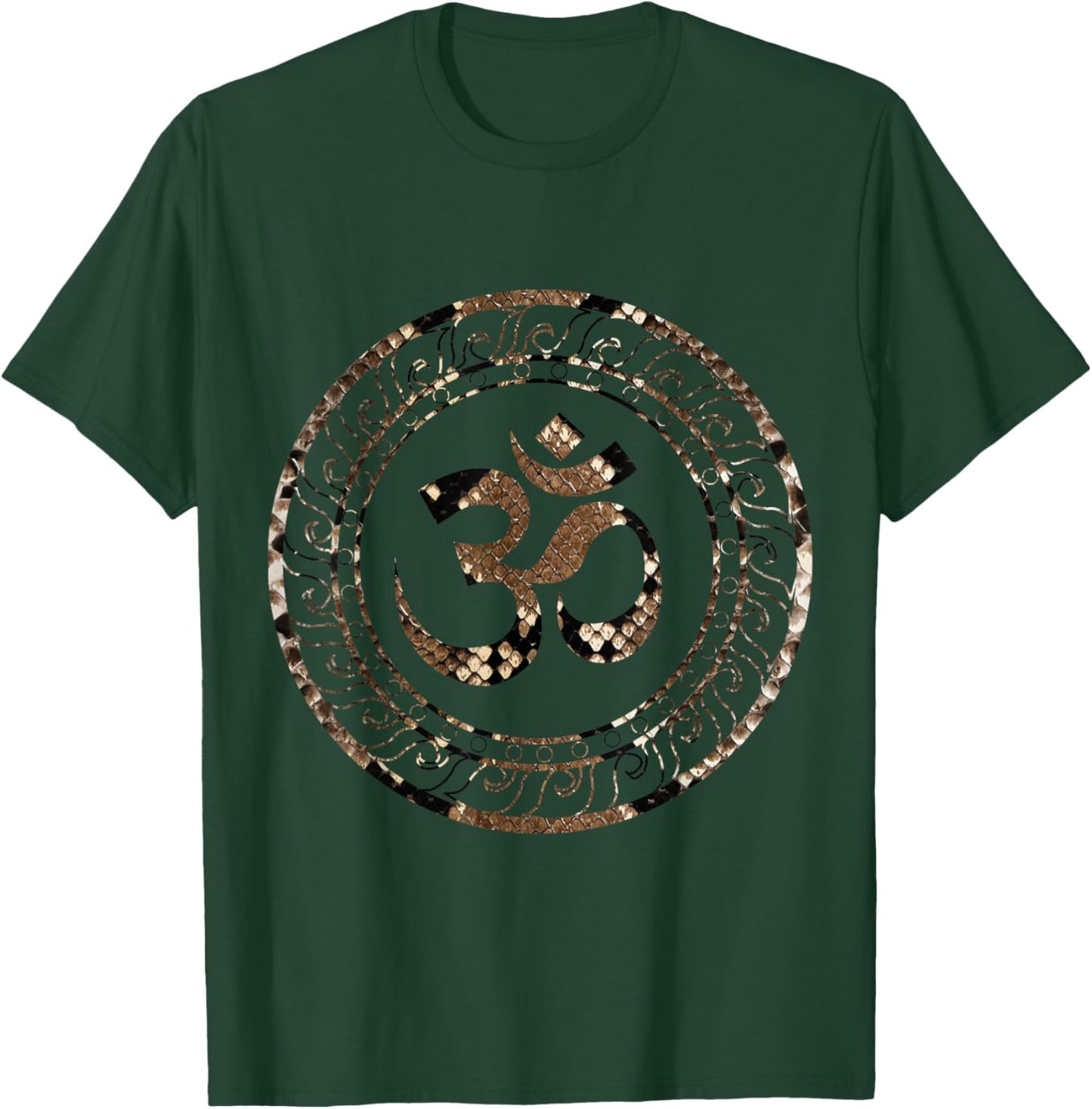 Zen Gift Ideas Om Ohm Aum Spiritual Yoga -Adults Black Short Sleeve Modern Casual T-Shirt - T-Shirt | Forest