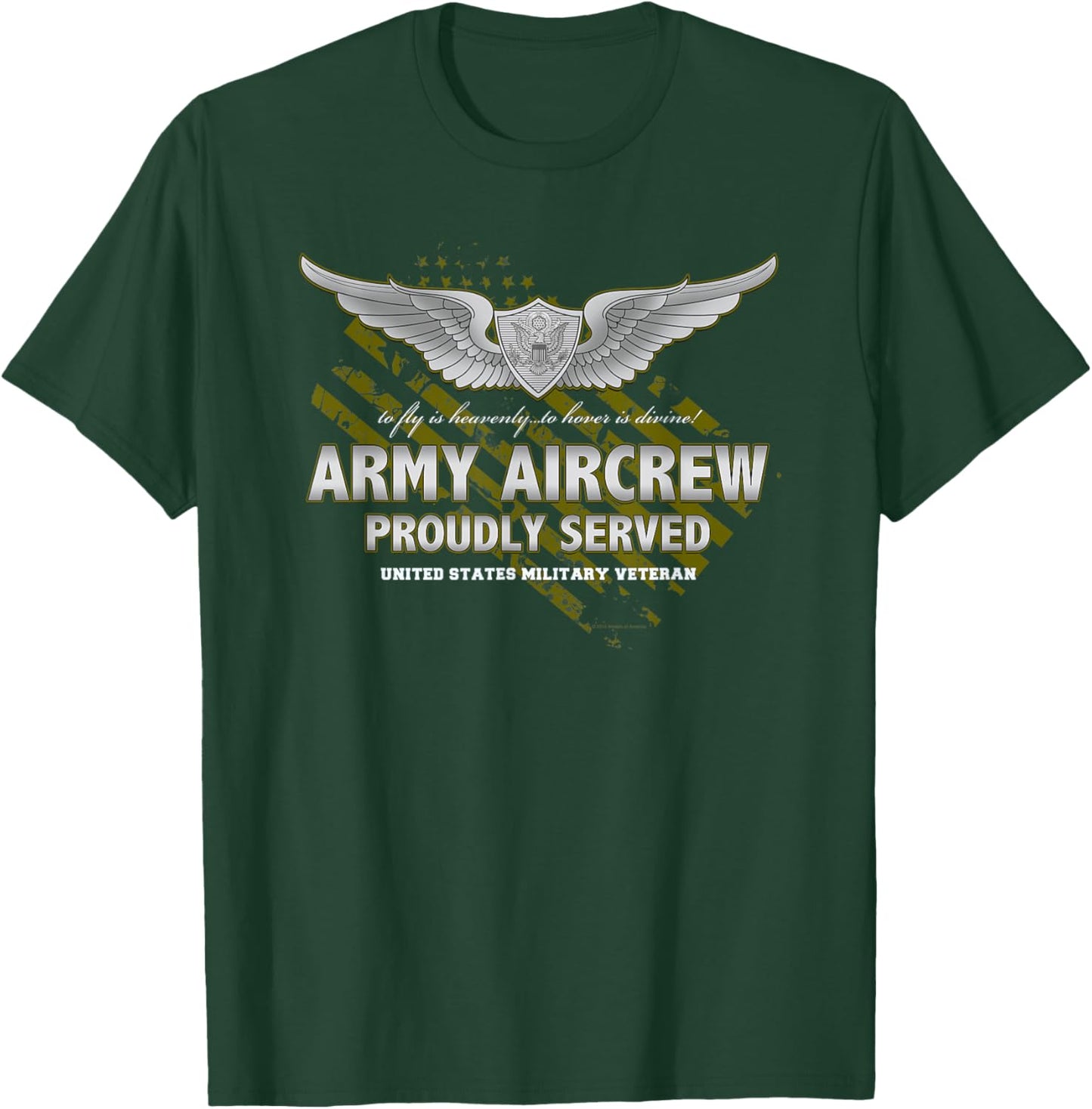 Army Aircrew Proudly Served T-Shirt - T-Shirt | Forest