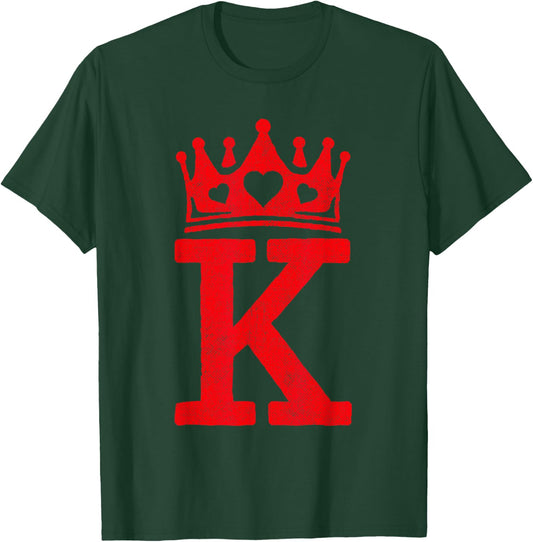 King Hearts Halloween Costume - Valentines King of Hearts T-Shirt - T-Shirt | Forest