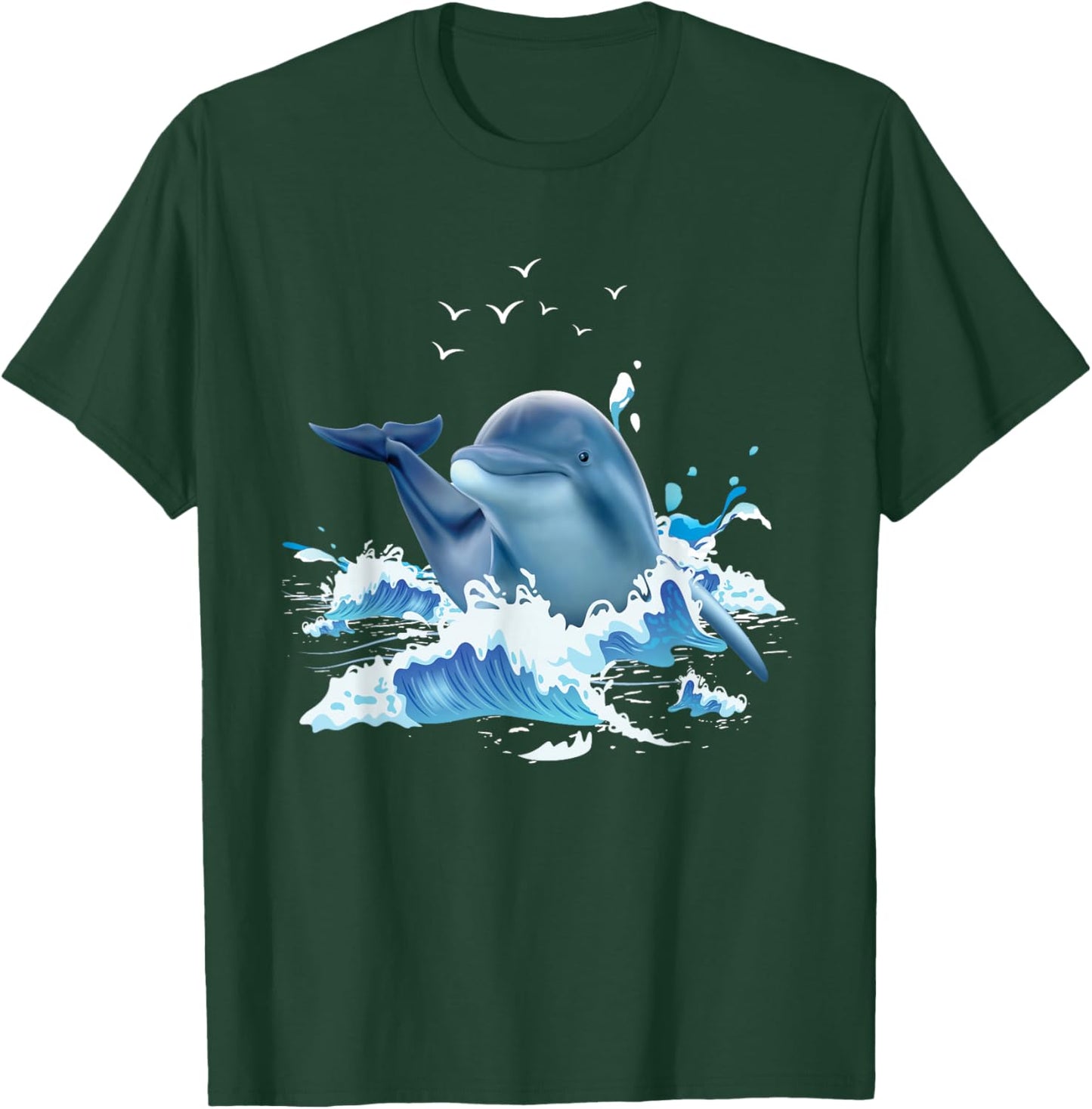 Dolphin Lover Zookeeper Marine Biologist Sea Animal Lover T-Shirt - T-Shirt | Forest