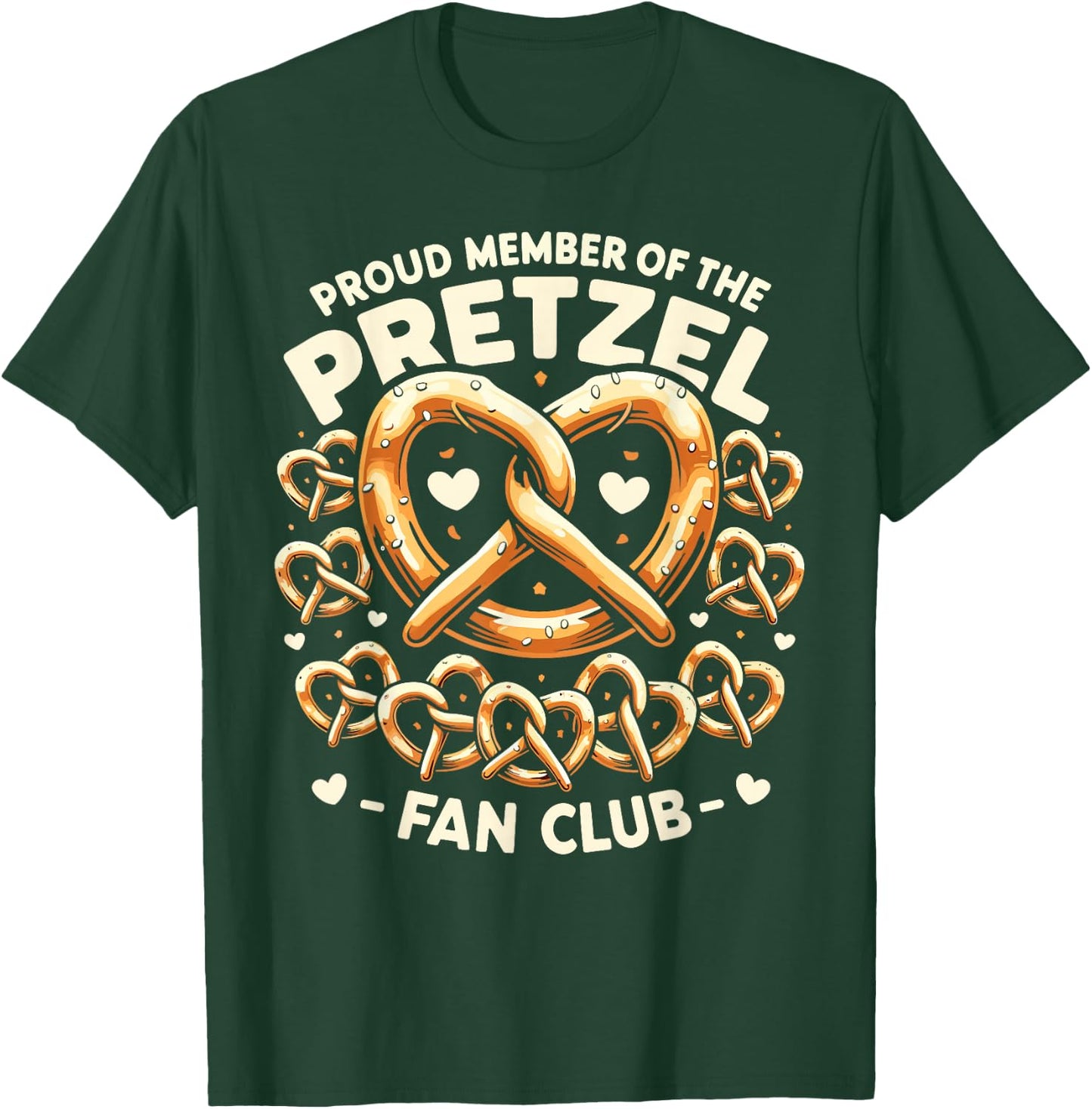Funny Pretzel Lover German Food Pretzel Day T-Shirt - T-Shirt | Forest