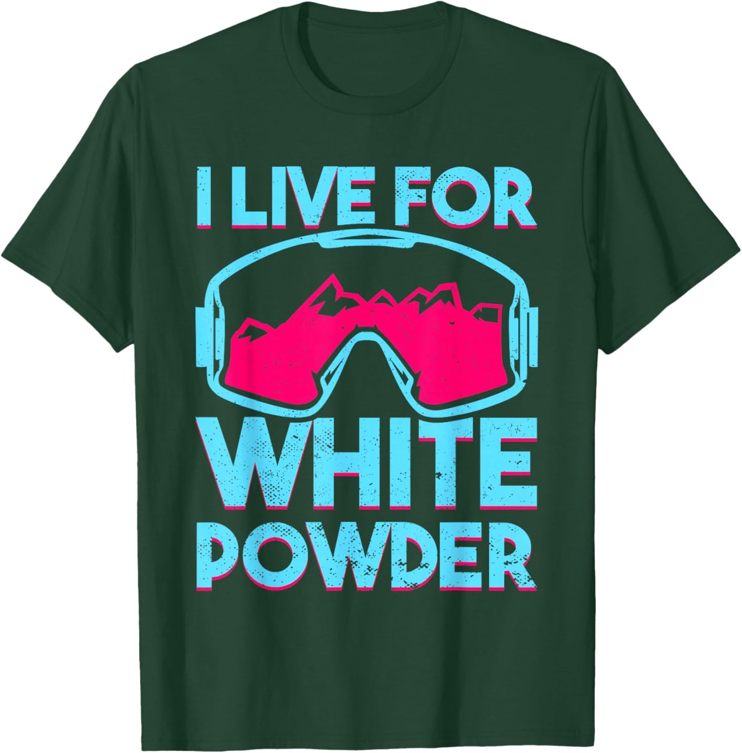 Retro Ski Snowboard Goggles Vintage 80s 90s Skiing Outfit T-Shirt - T-Shirt | Forest