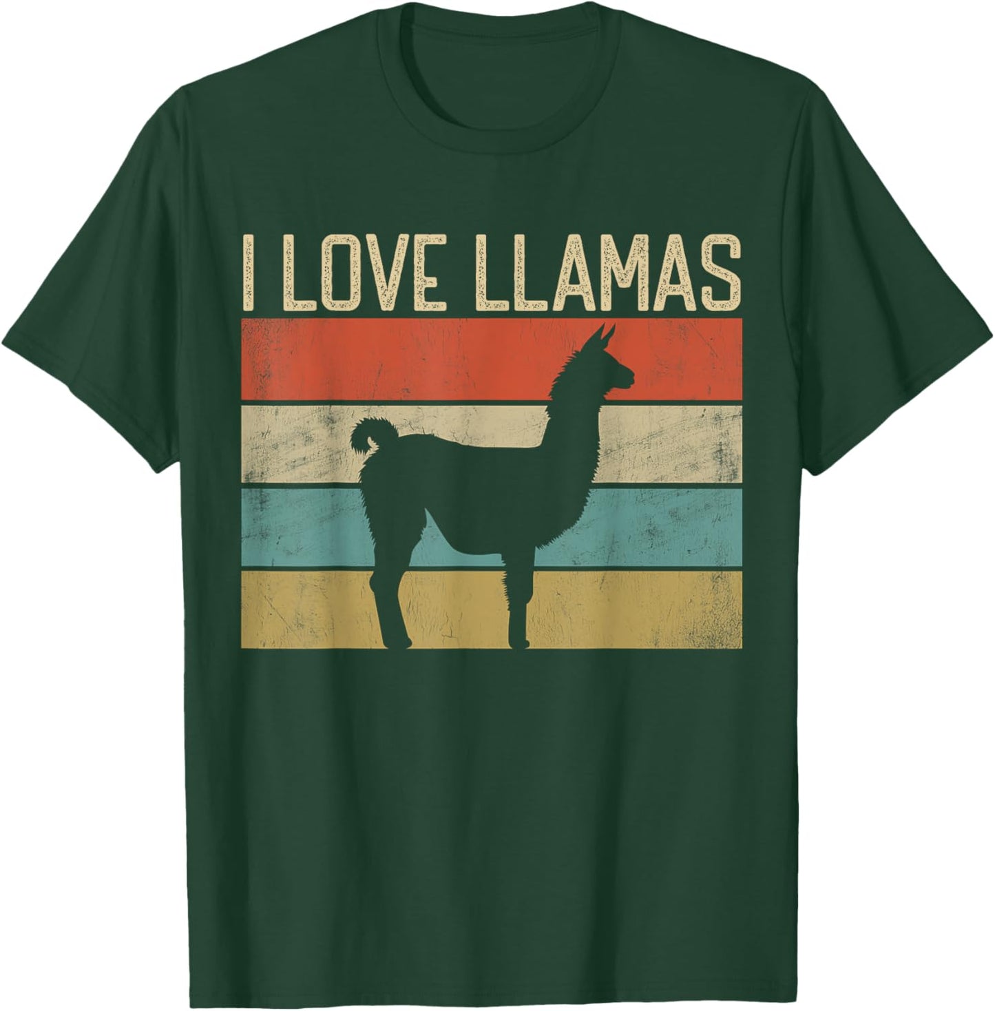 I Love Llamas I like My Llama Lover Vintage Cute Wild Animal T-Shirt - T-Shirt | Forest