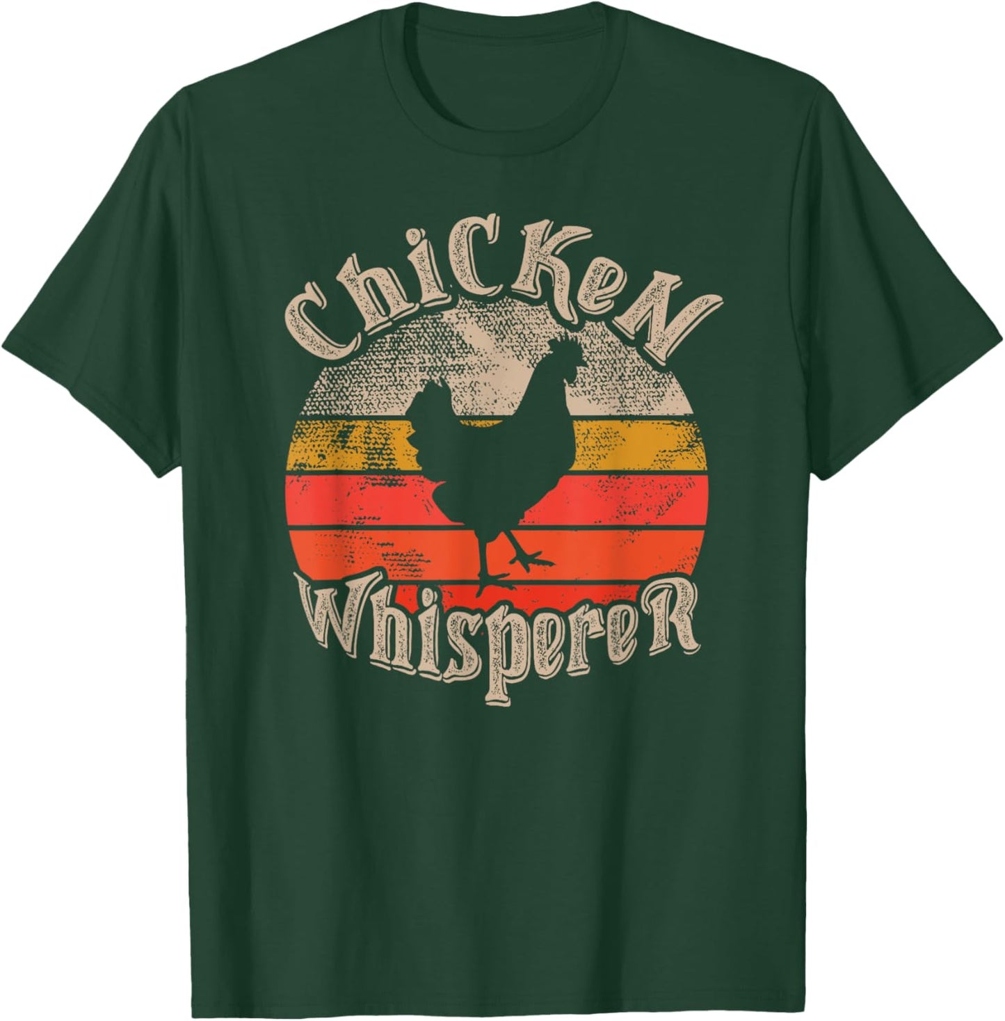 Chicken Whisperer Funny lovers theme vintage sunset cute T-Shirt - T-Shirt | Forest