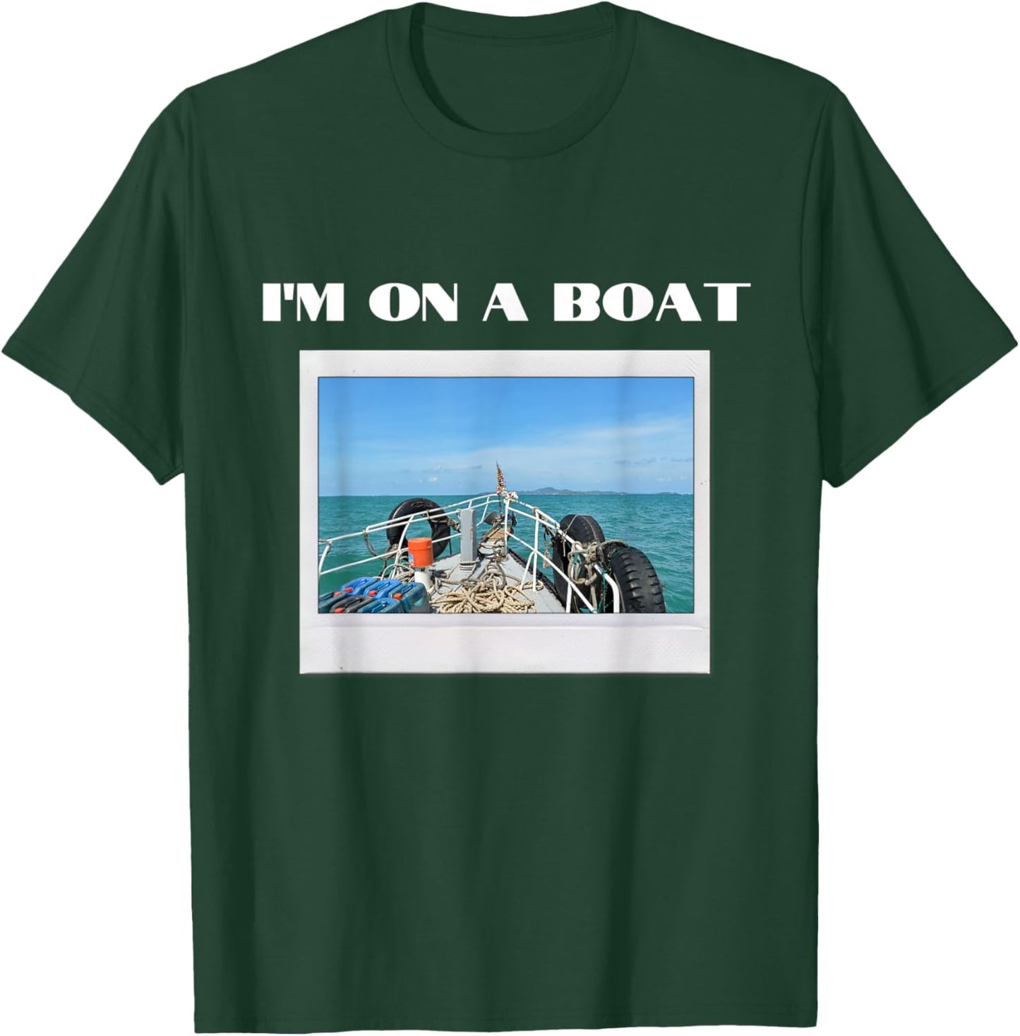 I’m on a boat summer holiday design Women Kids T-Shirt - T-Shirt | Forest