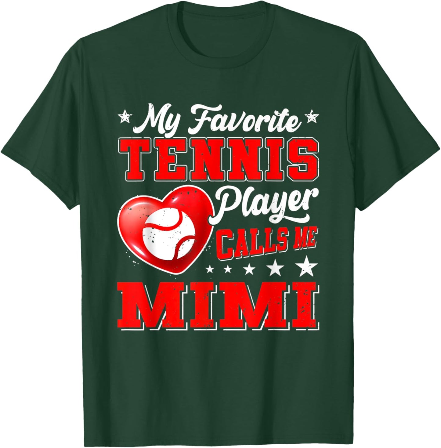 Retro My Favorite Tennis Player Calls Me Mimi T-Shirt - T-Shirt | Forest