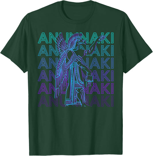 Anunnaki Sumerian God Ancient Deity Retro Anunnaki T-Shirt - T-Shirt | Forest